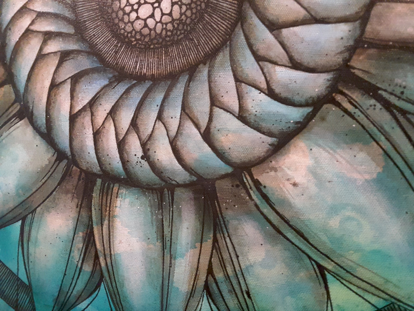 Acrylic Painting 'Viridescent Dreams' Original - PICK UP ONLY