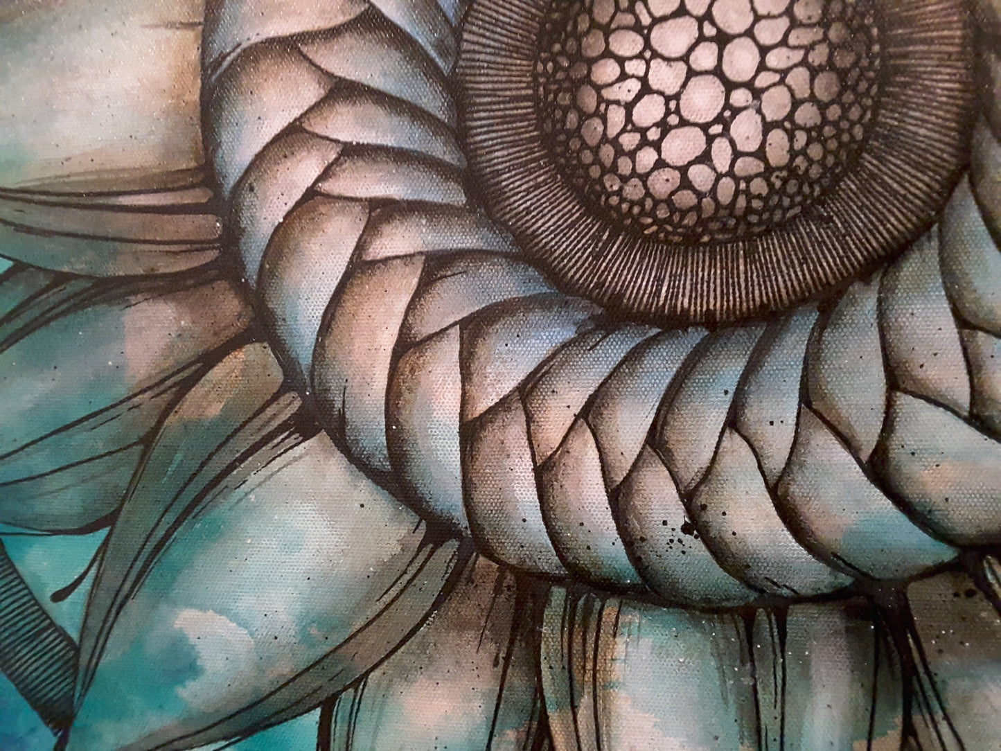 Acrylic Painting 'Viridescent Dreams' Original - PICK UP ONLY