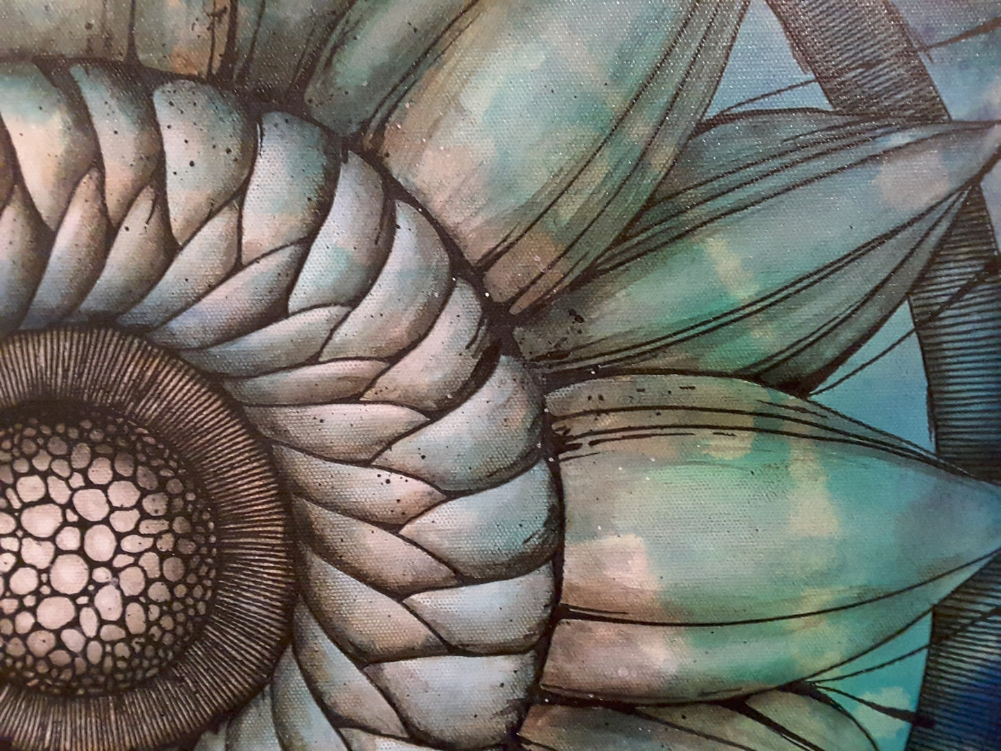 Acrylic Painting 'Viridescent Dreams' Original - PICK UP ONLY