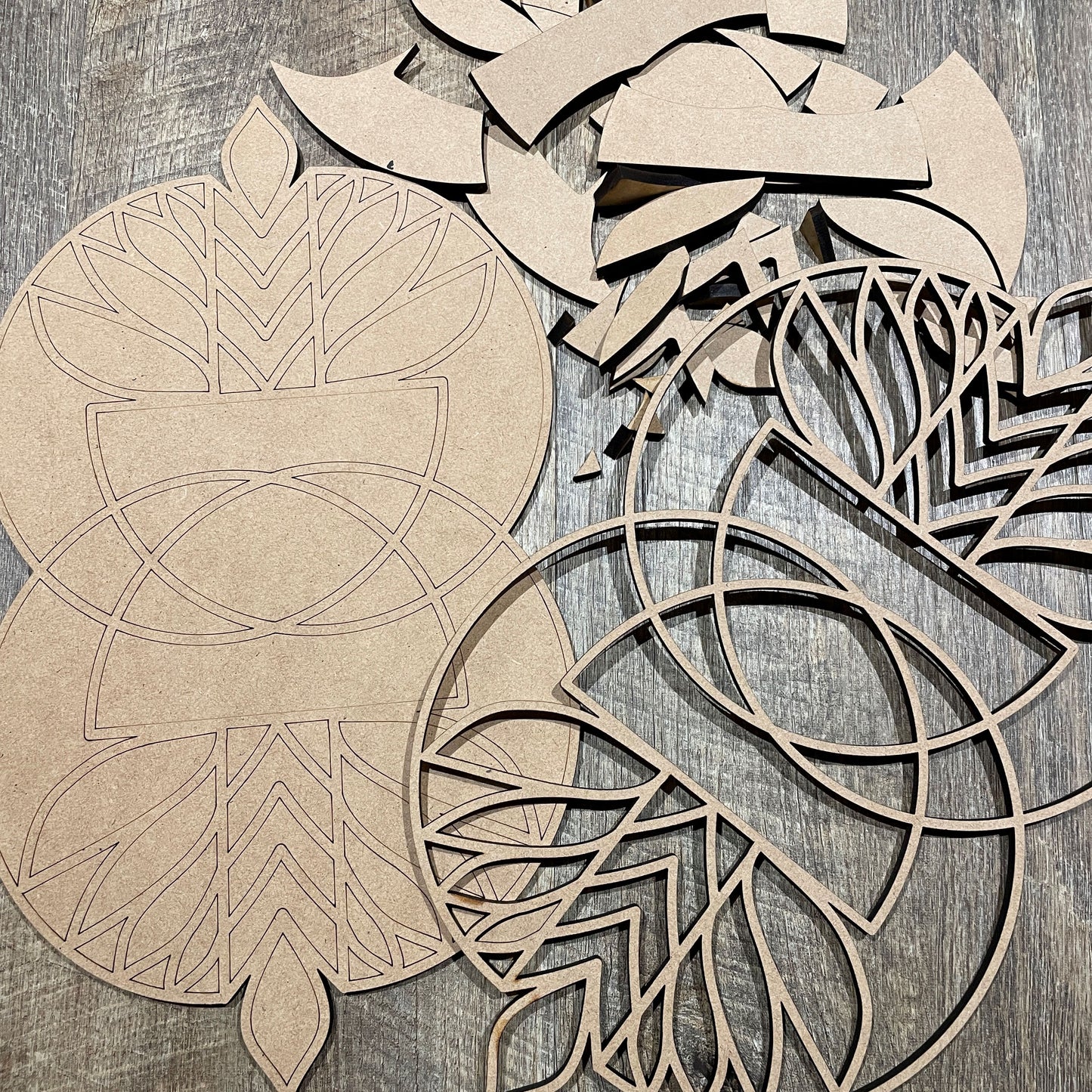 MDF Layered Cutout Mini Reflections 15