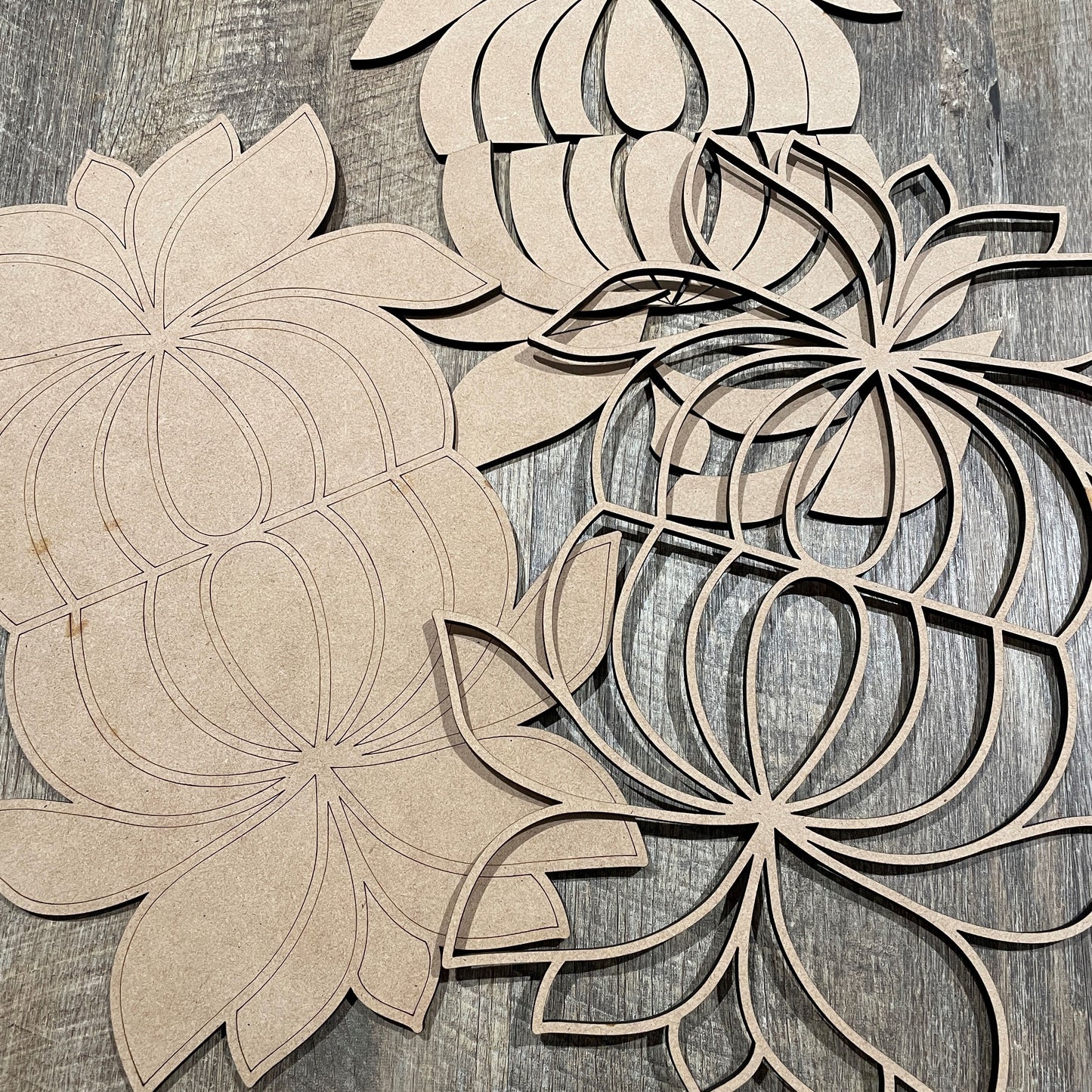 MDF Layered Cutout Mini Reflections 16