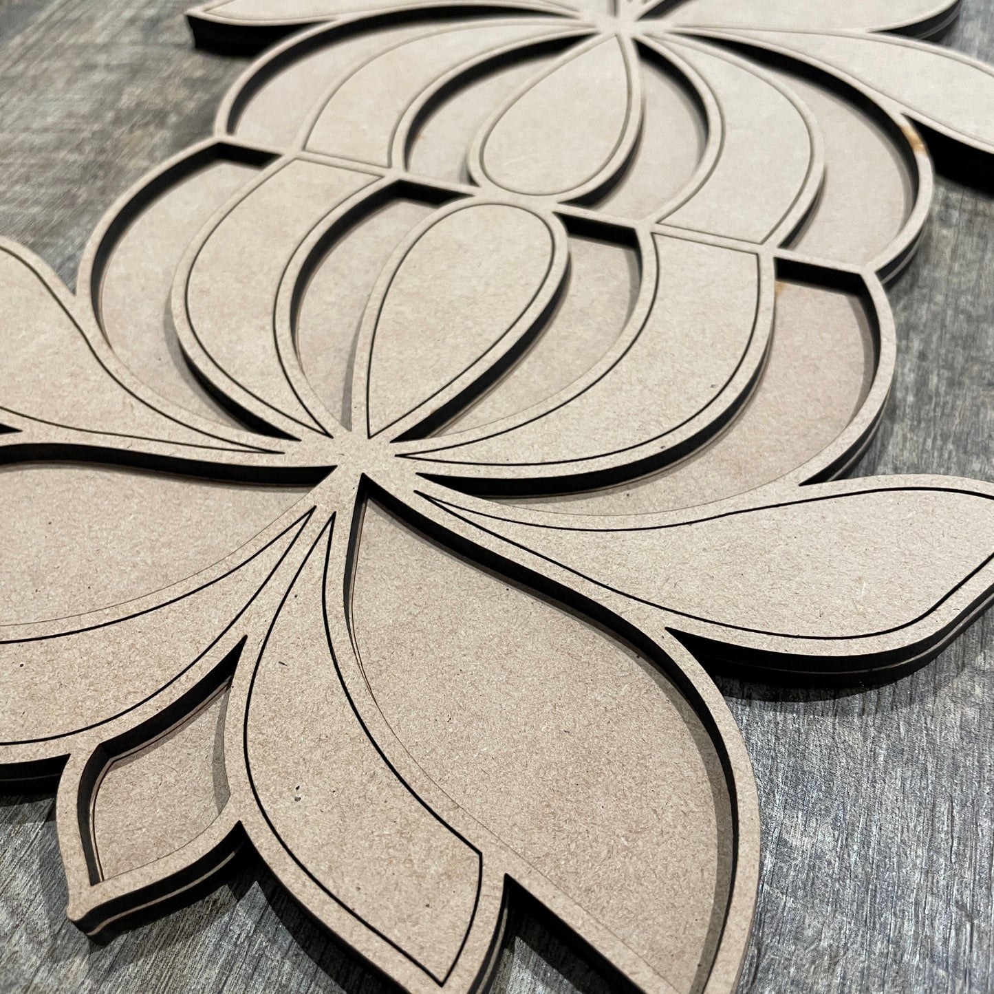 MDF Layered Cutout Mini Reflections 16