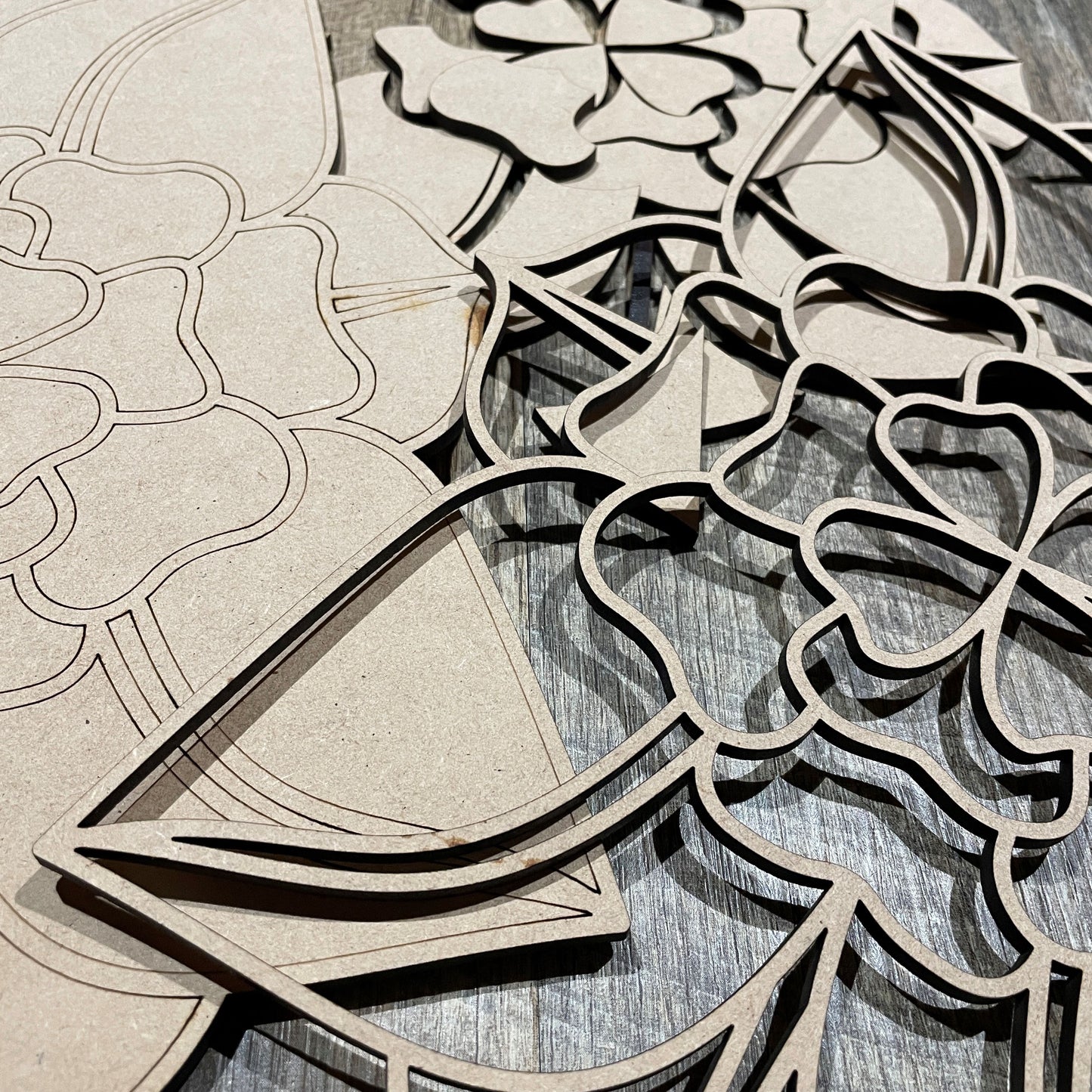MDF Layered Cutout Mini Reflections 4