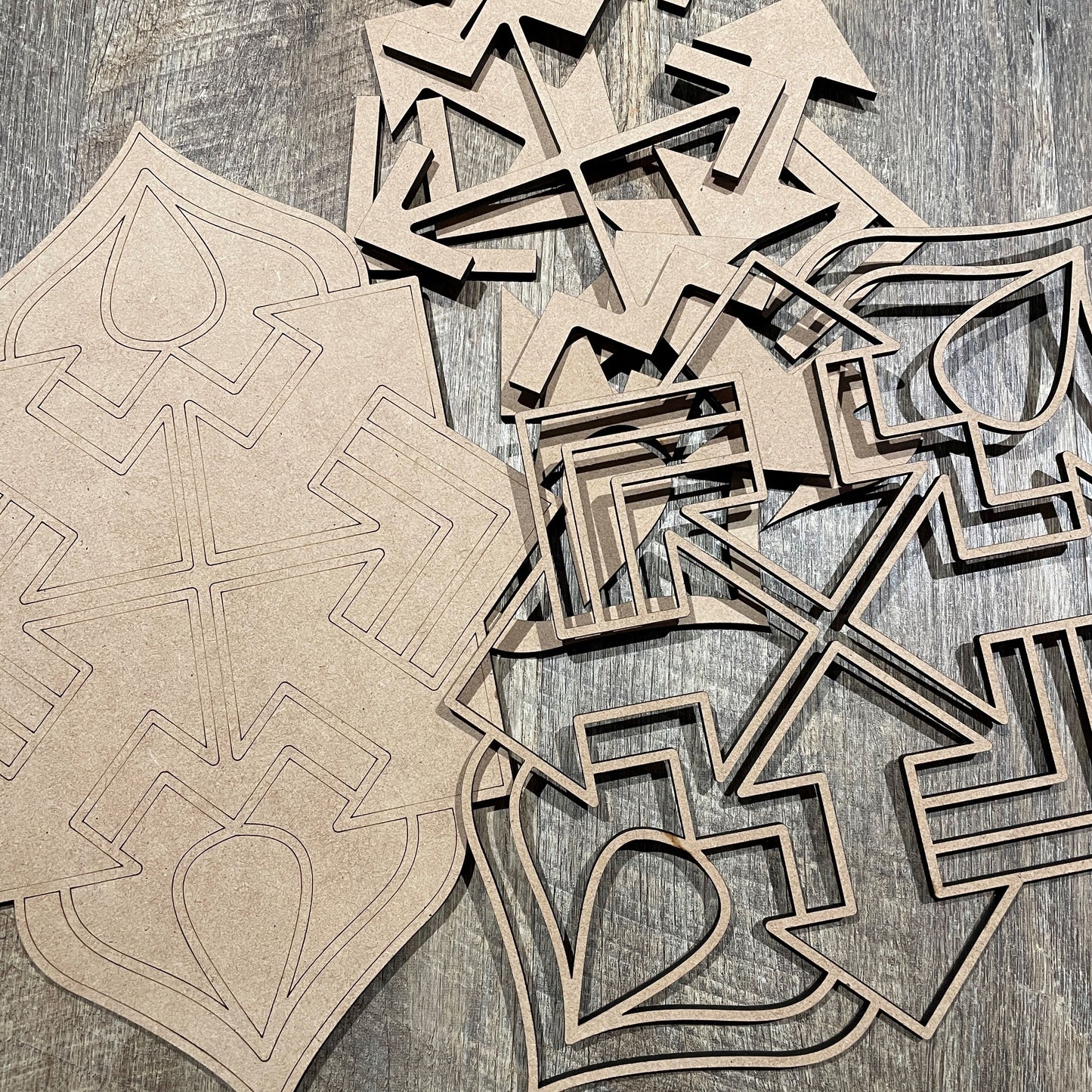MDF Layered Cutout Mini Reflections 8