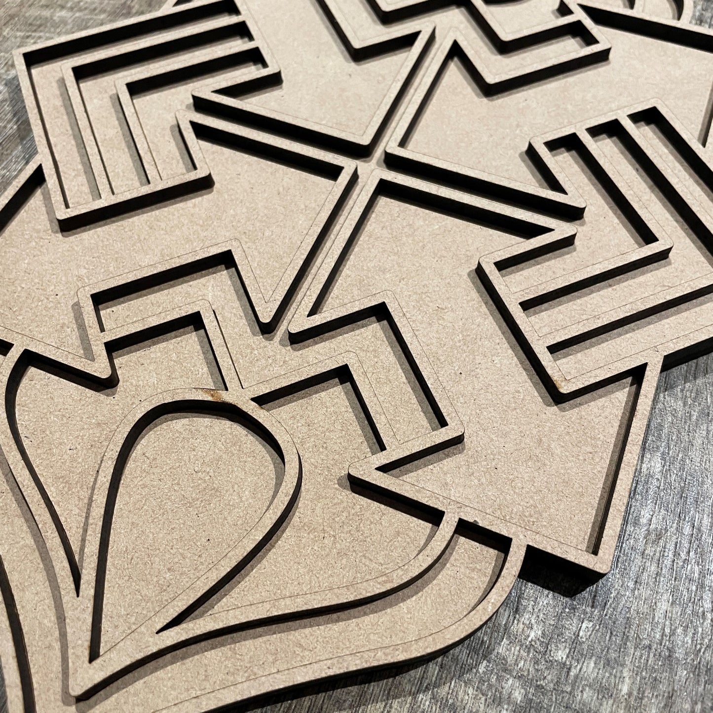 MDF Layered Cutout Mini Reflections 8