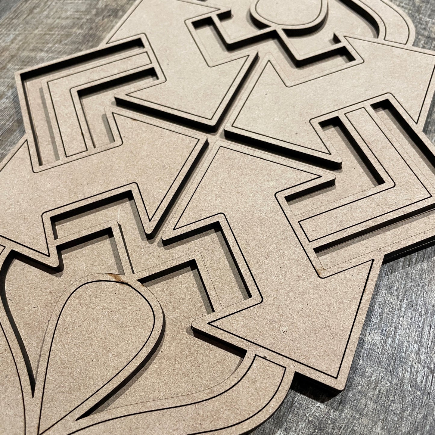 MDF Layered Cutout Mini Reflections 8