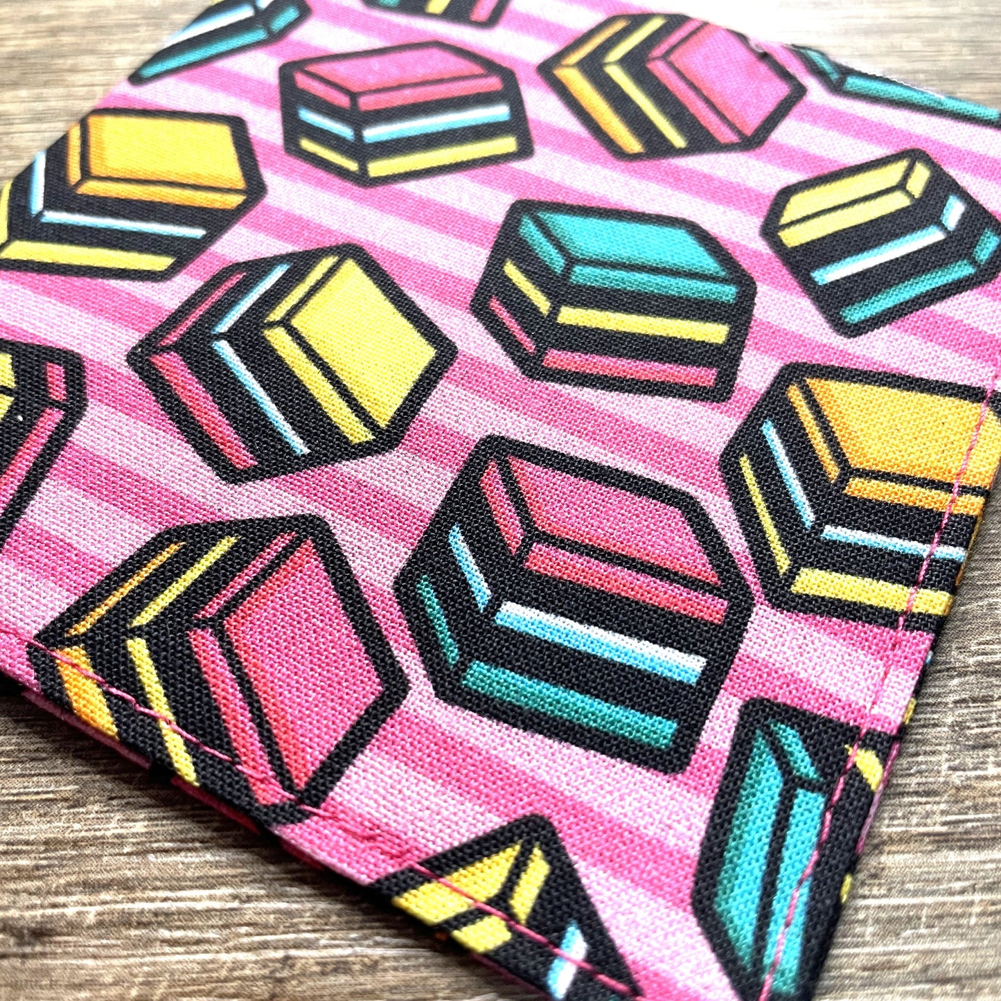 Fabric Corner Bookmark - All Sorts of Liquorice