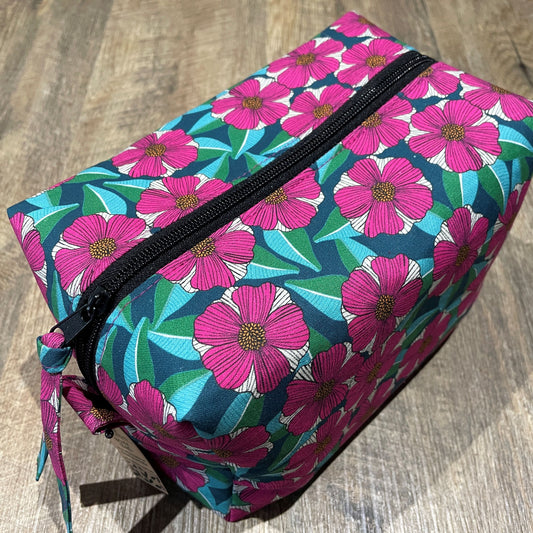 Boxy Makeup Bag - JP Tropical Flora 3