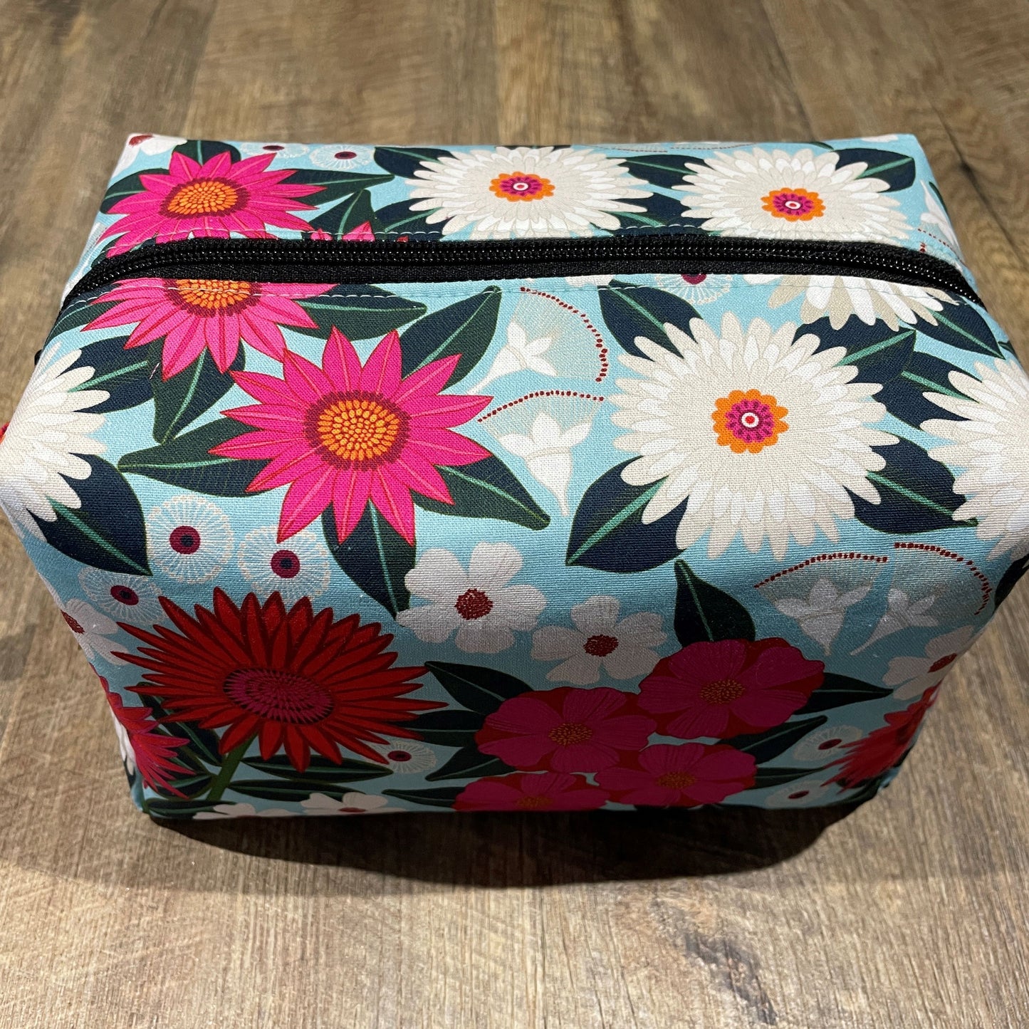 Boxy Makeup Bag - JP Tropical Flora 1