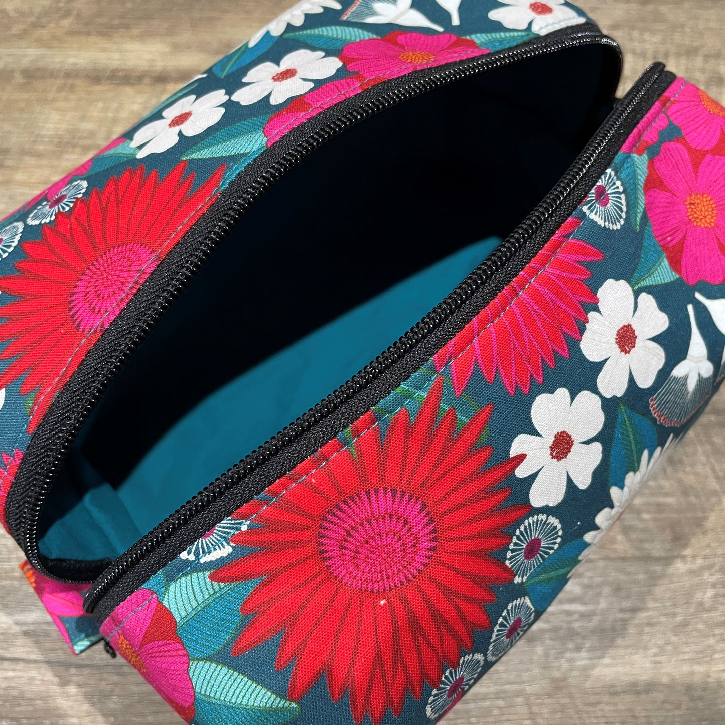 Boxy Makeup Bag - JP Tropical Flora