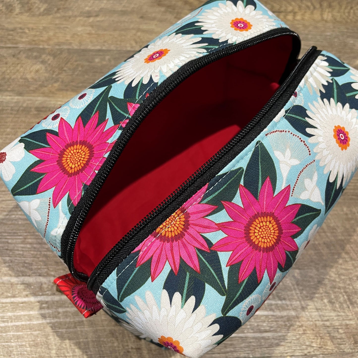 Boxy Makeup Bag - JP Tropical Flora 1
