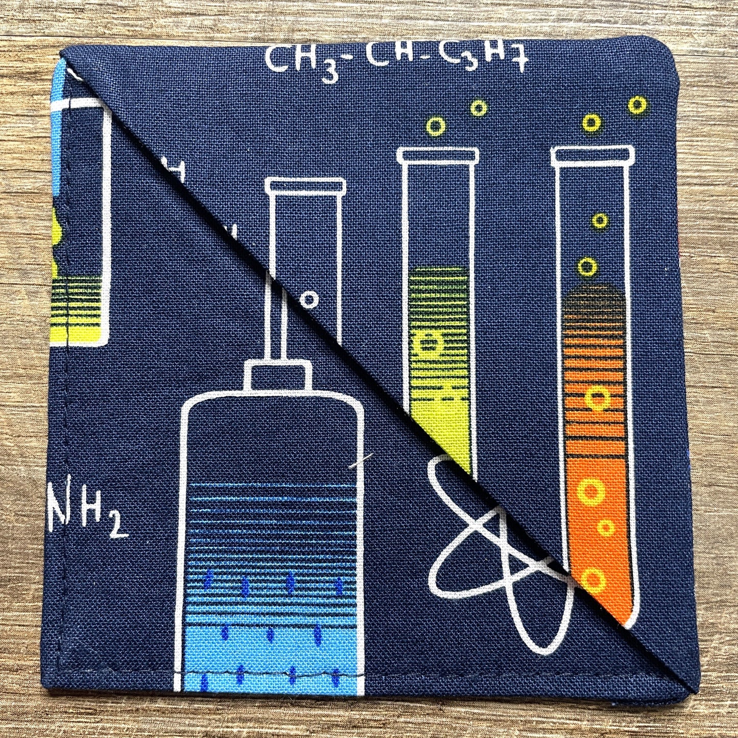 Fabric Corner Bookmark - Chemistry
