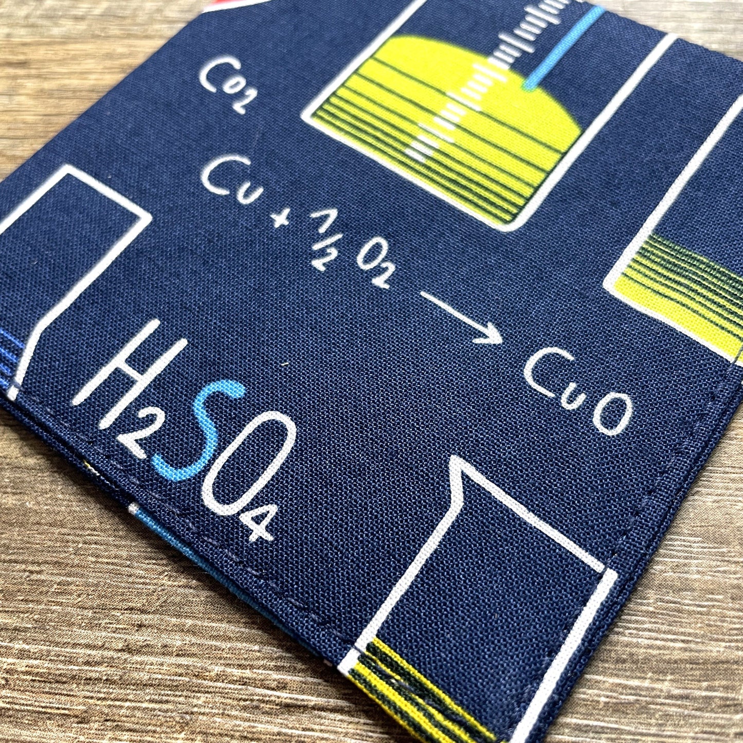 Fabric Corner Bookmark - Chemistry