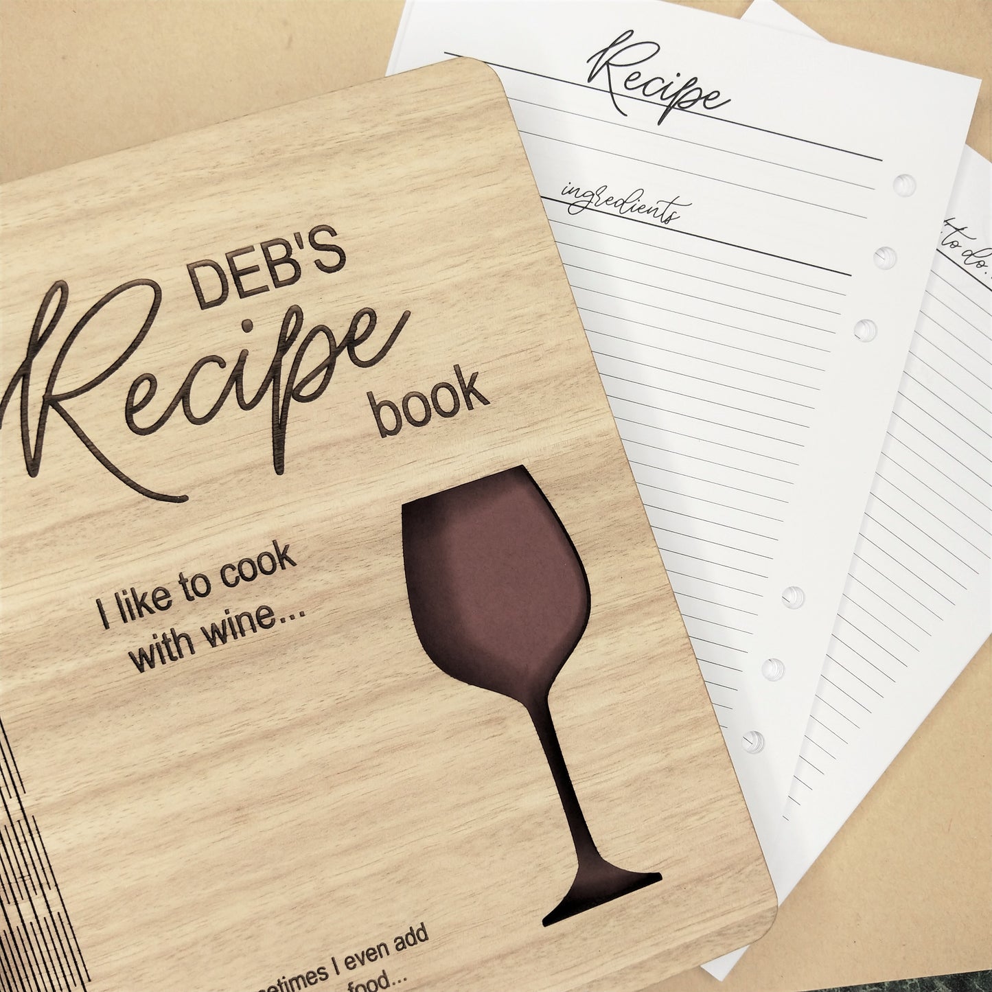 A5 Recipe Book Inserts