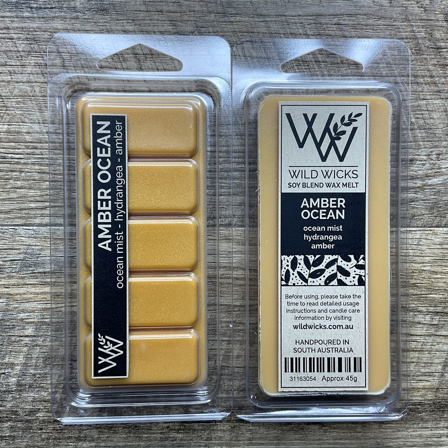 Wild Wicks Soy Wax Snap Bar Melts - Amber Ocean
