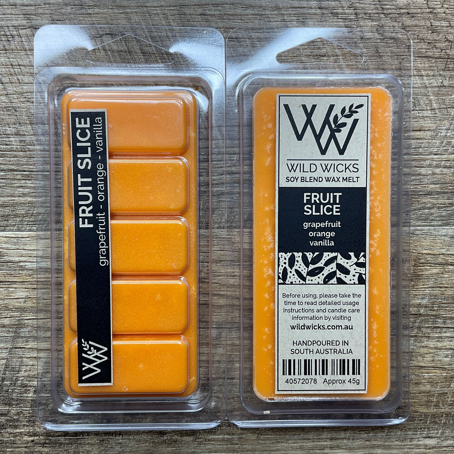 Wild Wicks Soy Wax Snap Bar Melts - Fruit Slice