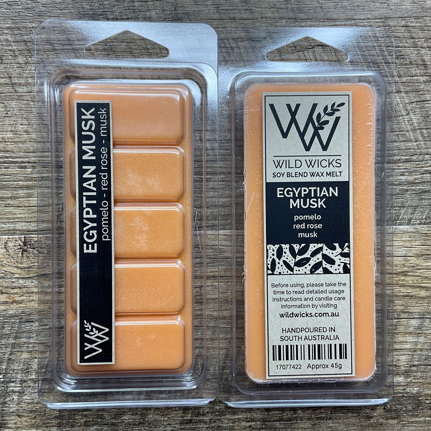 Wild Wicks Soy Wax Snap Bar Melts - Egyptian Musk