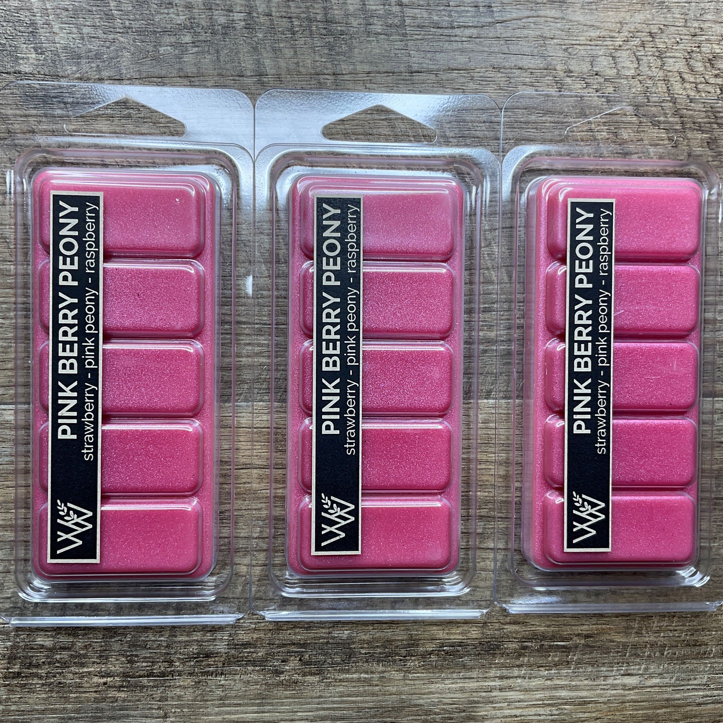 Wild Wicks Soy Wax Snap Bar Melts - Pink Berry Peony