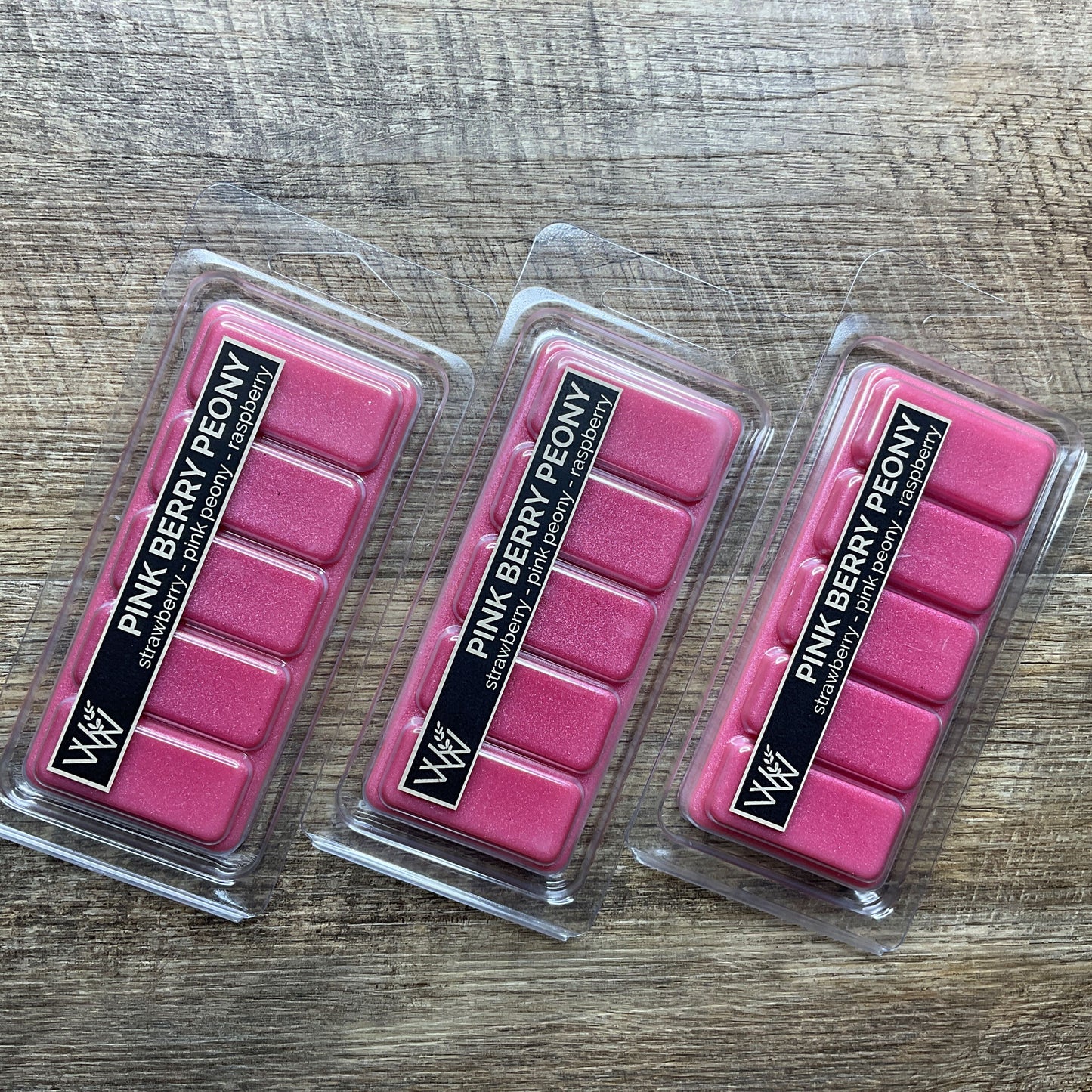 Wild Wicks Soy Wax Snap Bar Melts - Pink Berry Peony