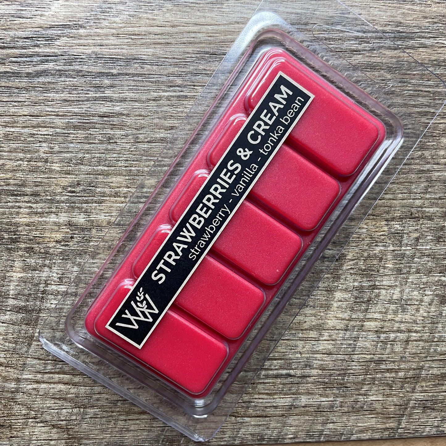 Wild Wicks Soy Wax Snap Bar Melts - Strawberries & Cream