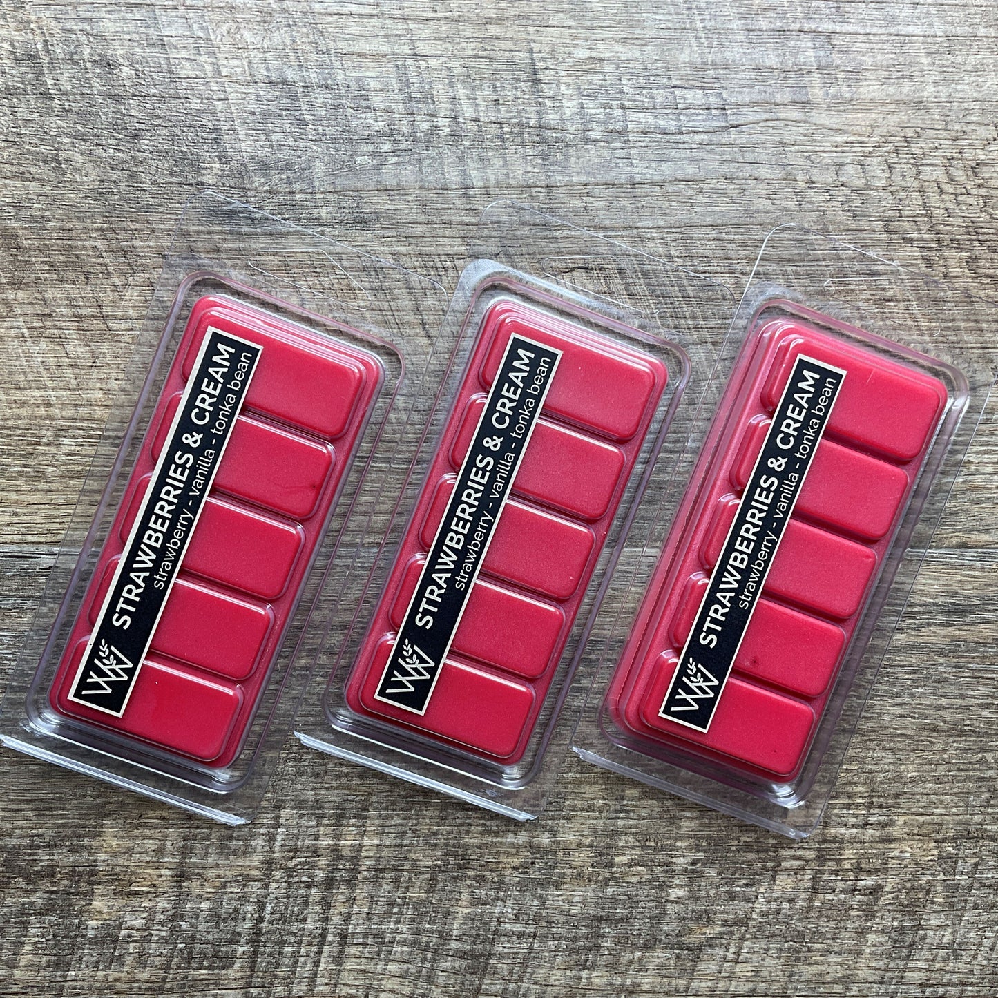 Wild Wicks Soy Wax Snap Bar Melts - Strawberries & Cream