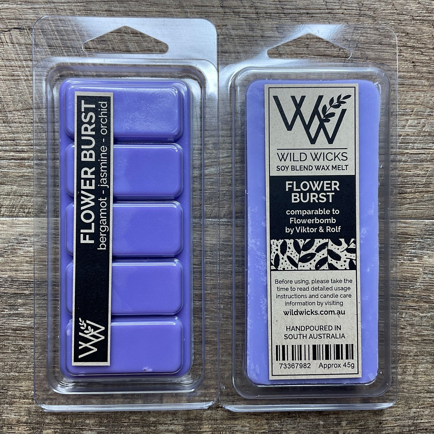Wild Wicks Soy Wax Snap Bar Melts - Flower Burst