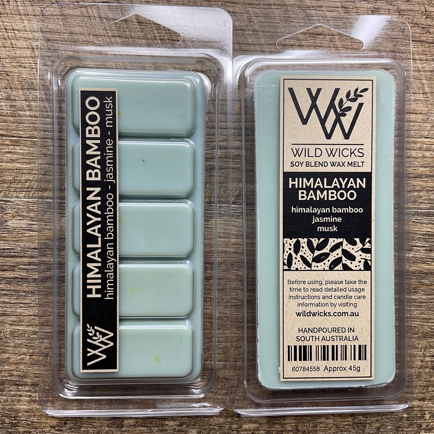 Wild Wicks Soy Wax Snap Bar Melts - Himalayan Bamboo