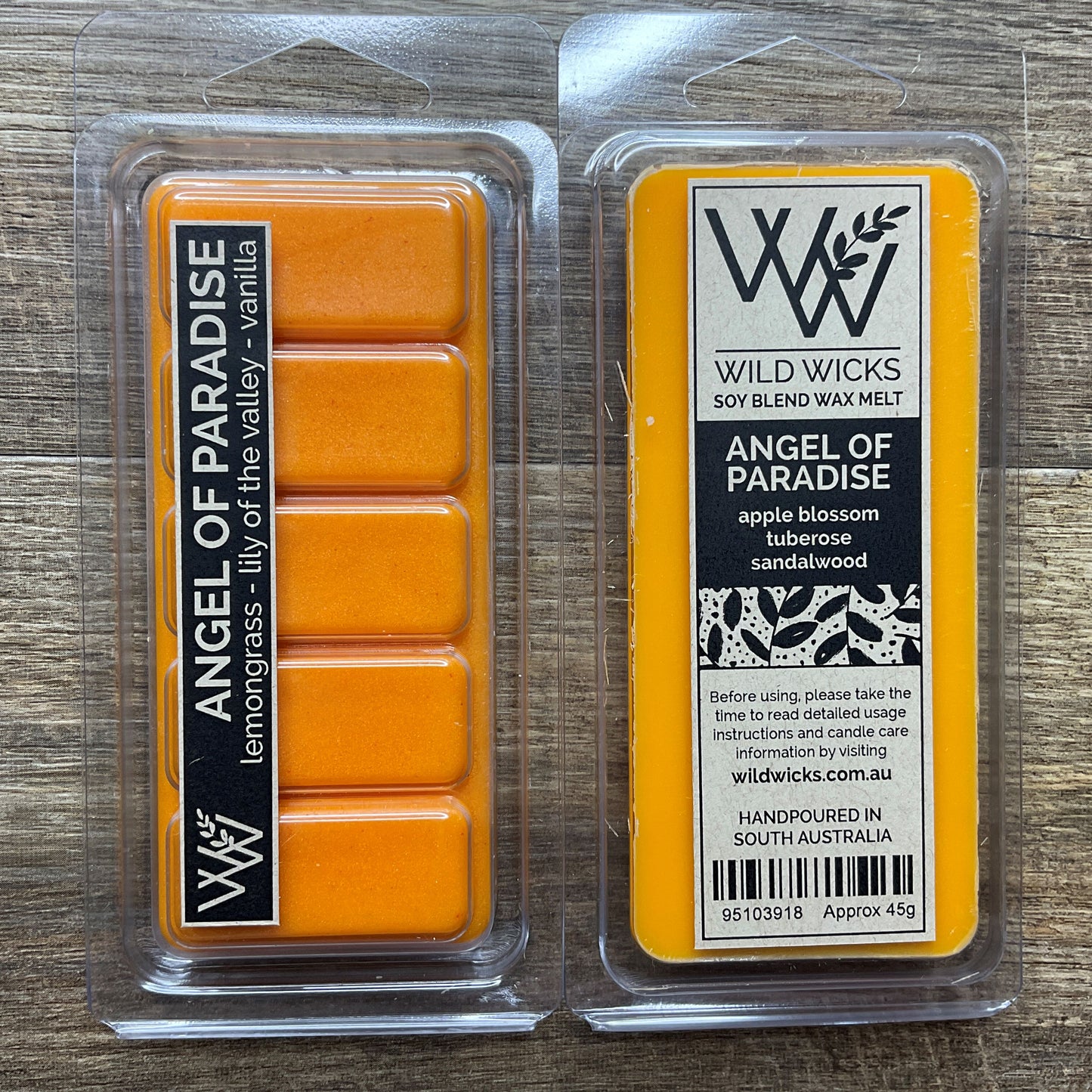 Wild Wicks Soy Wax Snap Bar Melts - Angel of Paradise