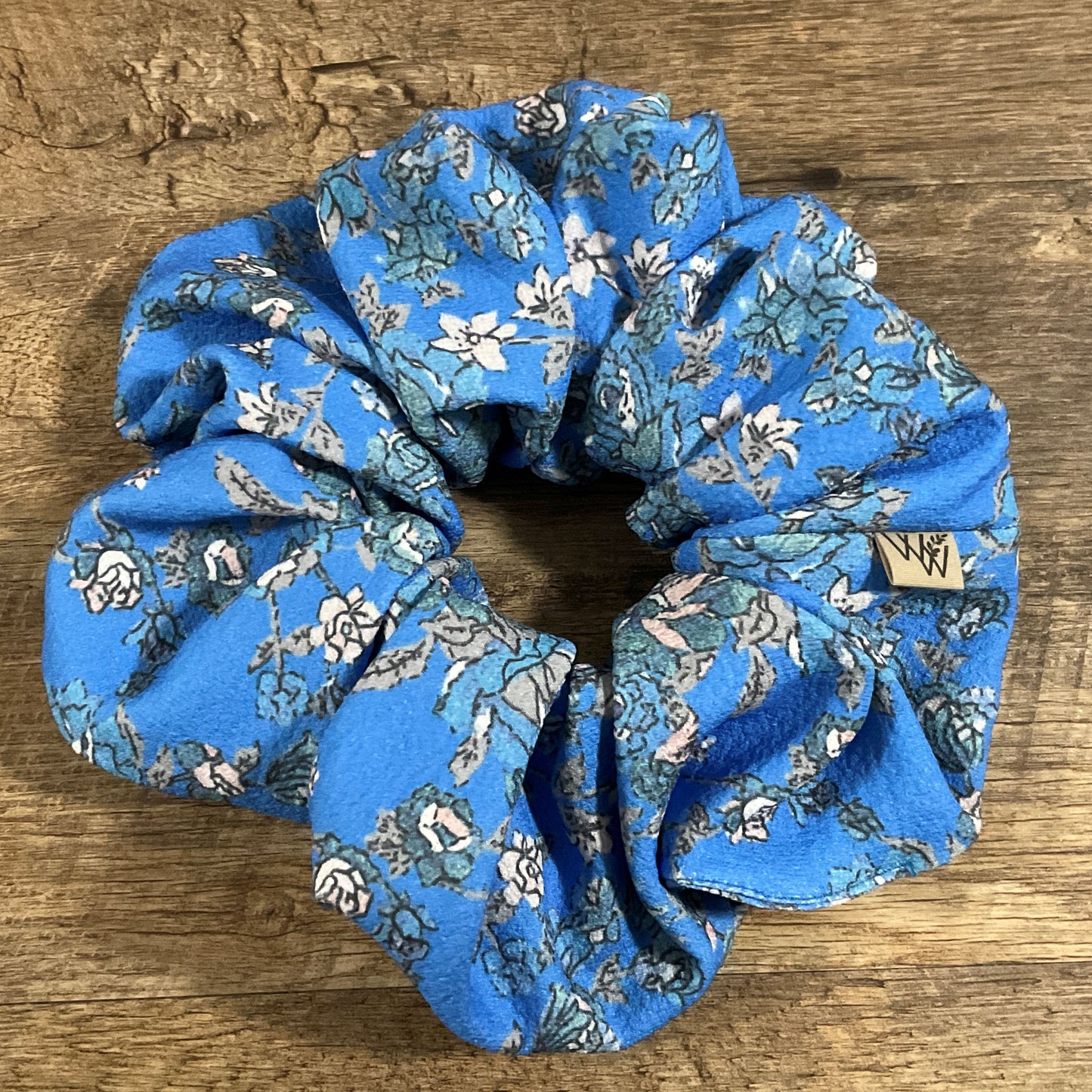 Scrunchies - Blue Floral
