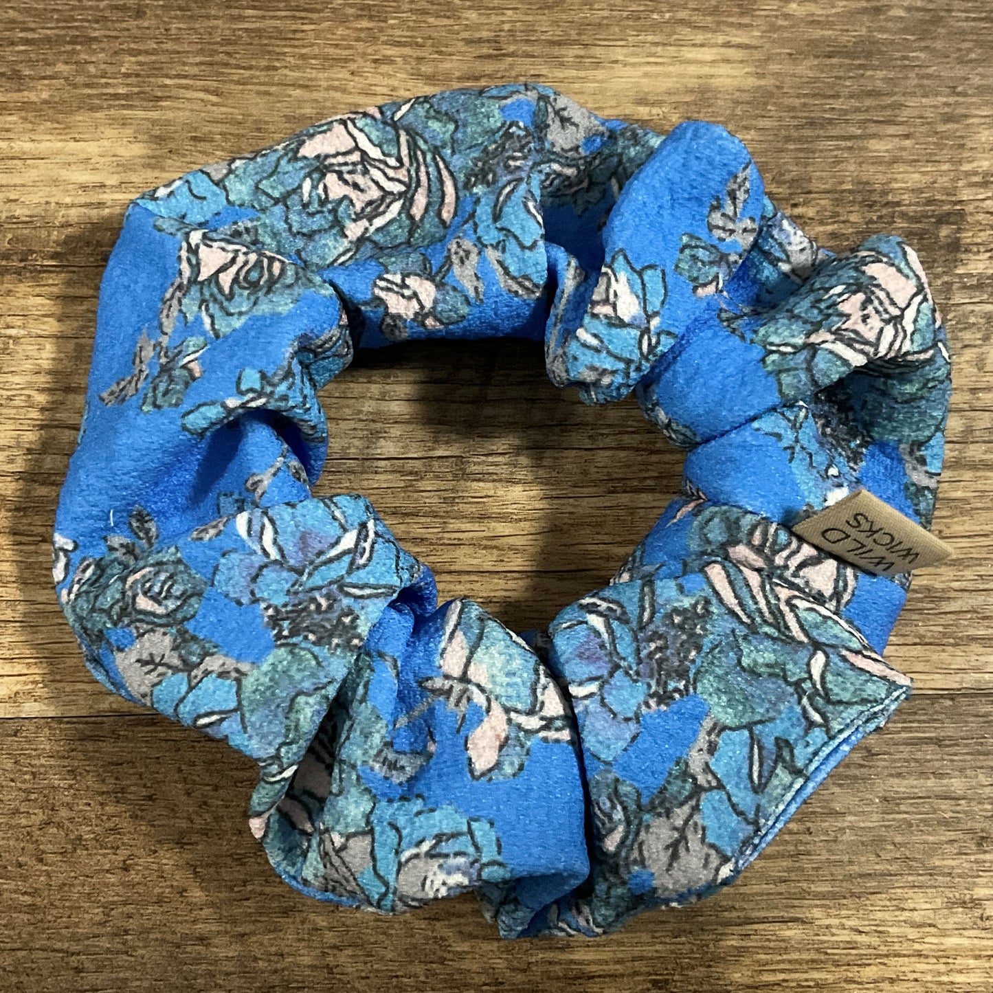 Scrunchies - Blue Floral