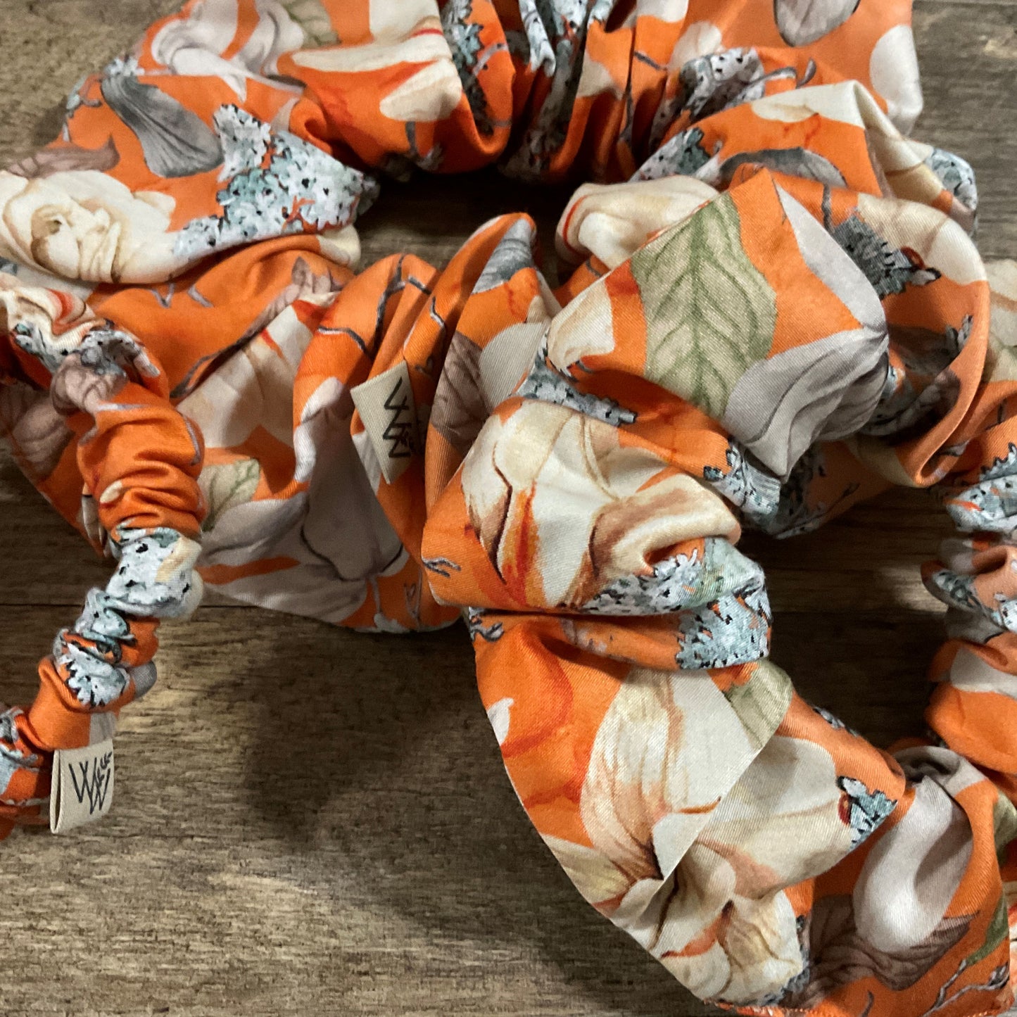 Scrunchies - Orange Floral