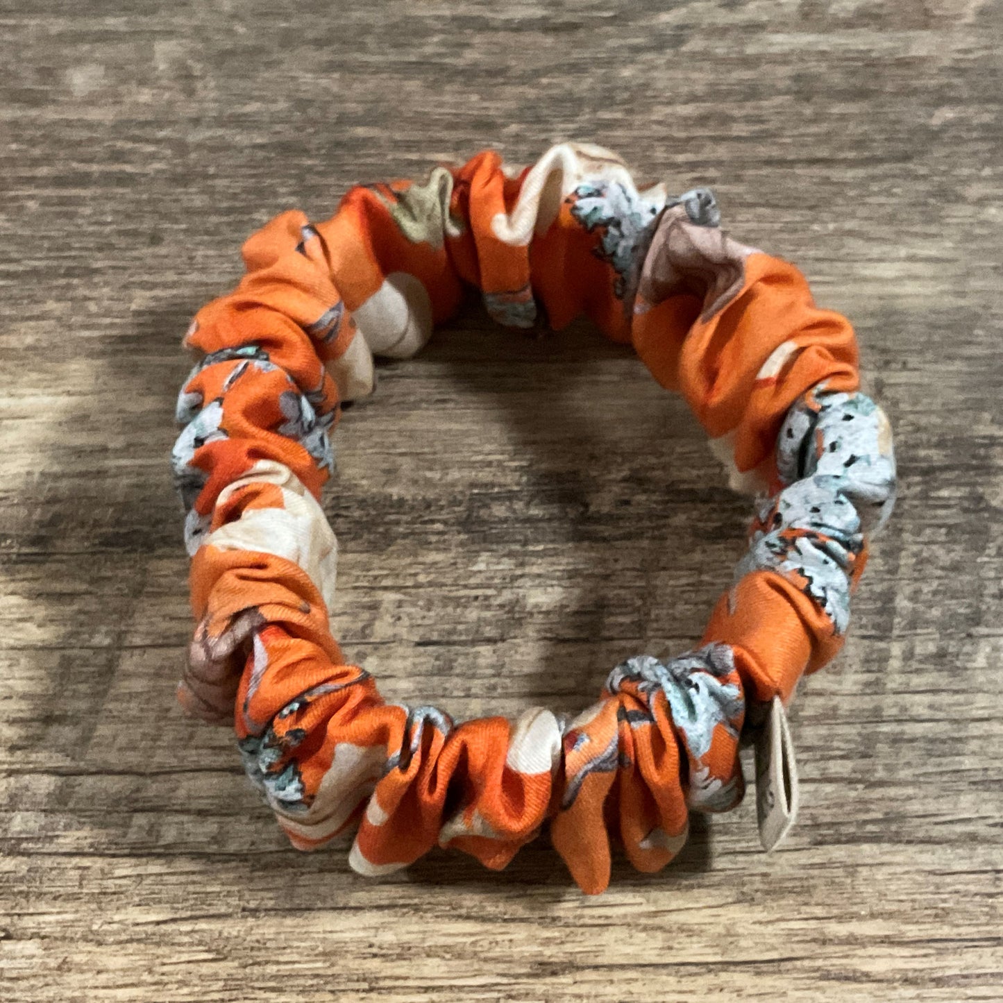 Scrunchies - Orange Floral
