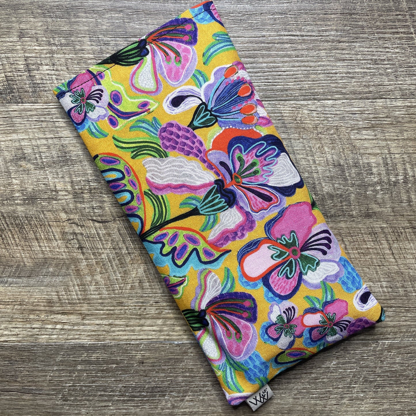 Weighted Eye Pillow - Pansies Irises Yellow