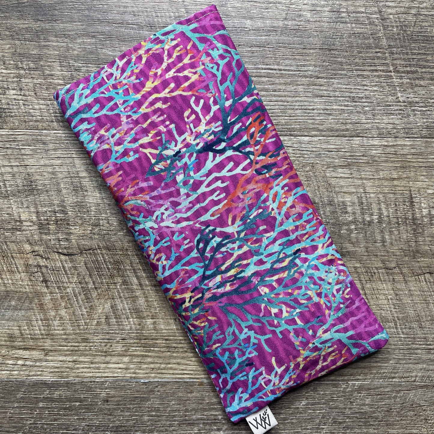 Weighted Eye Pillow - Watercolour Coral Pink
