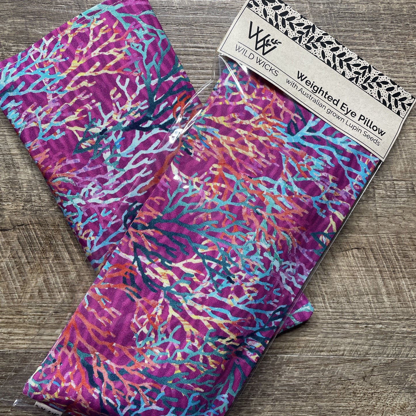 Weighted Eye Pillow - Watercolour Coral Pink