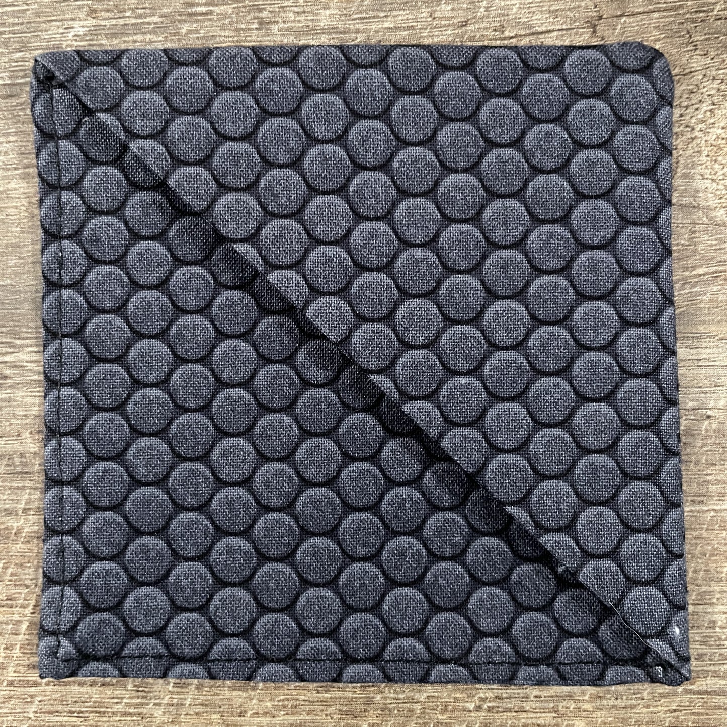 Fabric Corner Bookmark - Black Metal