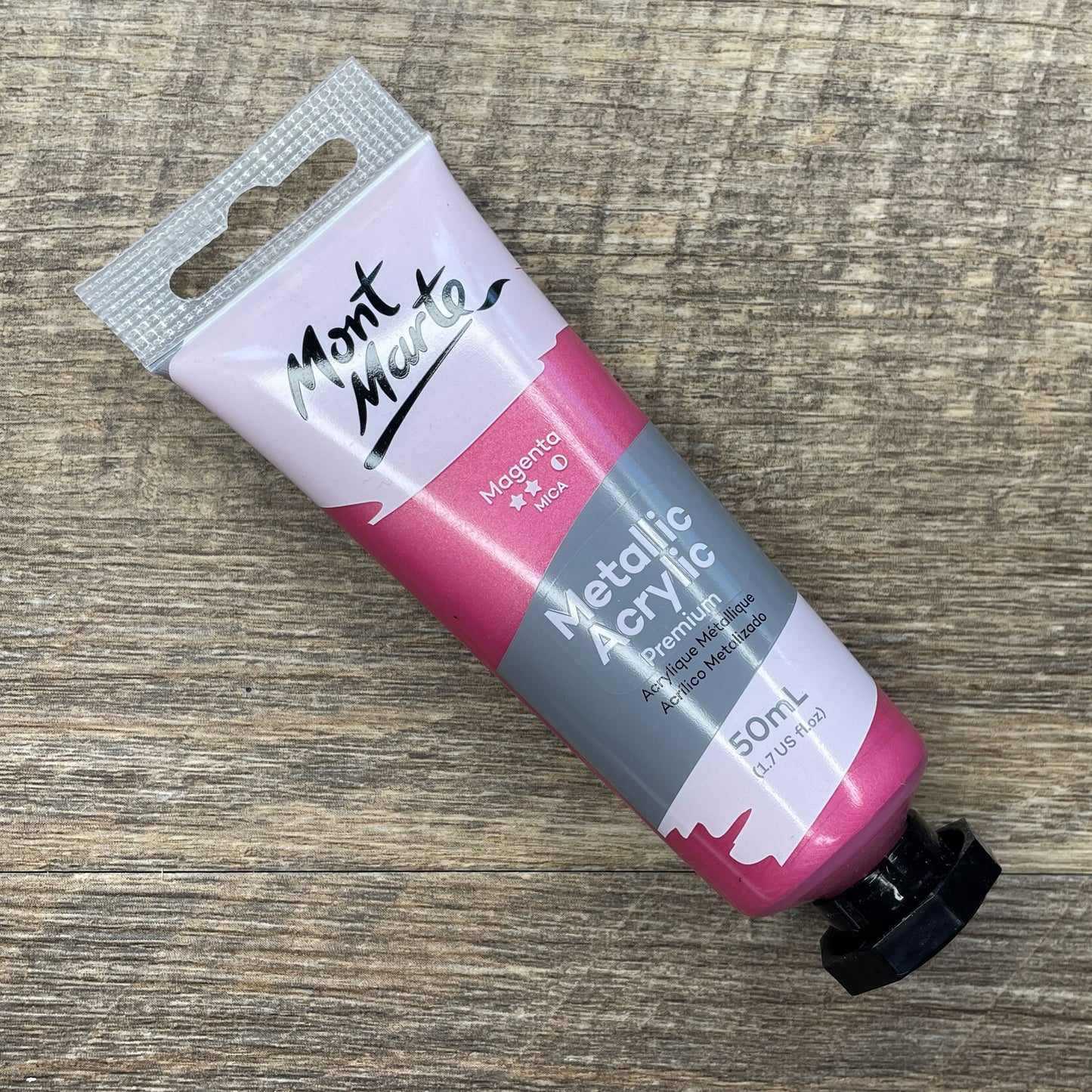 Mont Marte Metallic Acrylic Paint Premium 50ml (1.7 US fl.oz) Tube