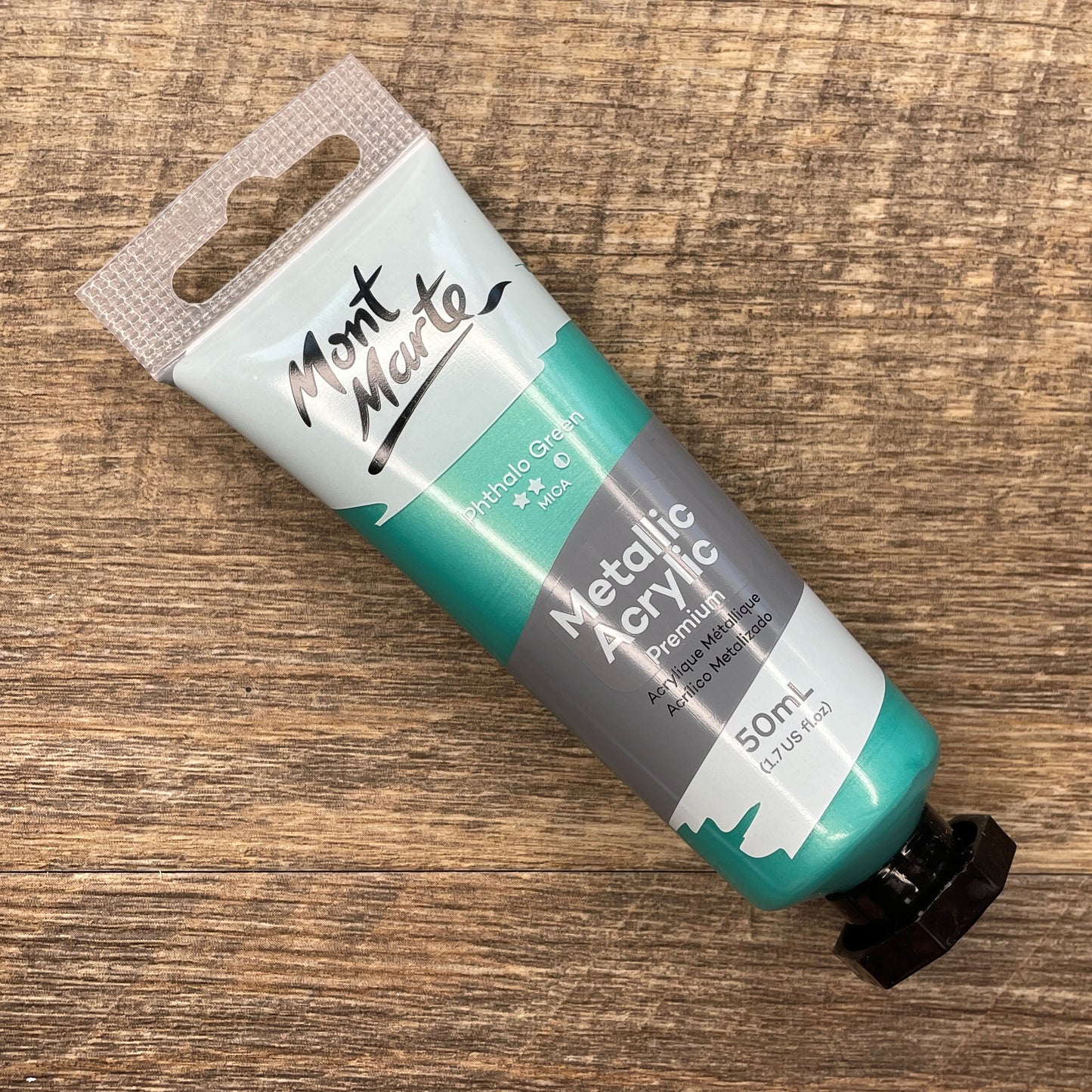Mont Marte Metallic Acrylic Paint Premium 50ml (1.7 US fl.oz) Tube