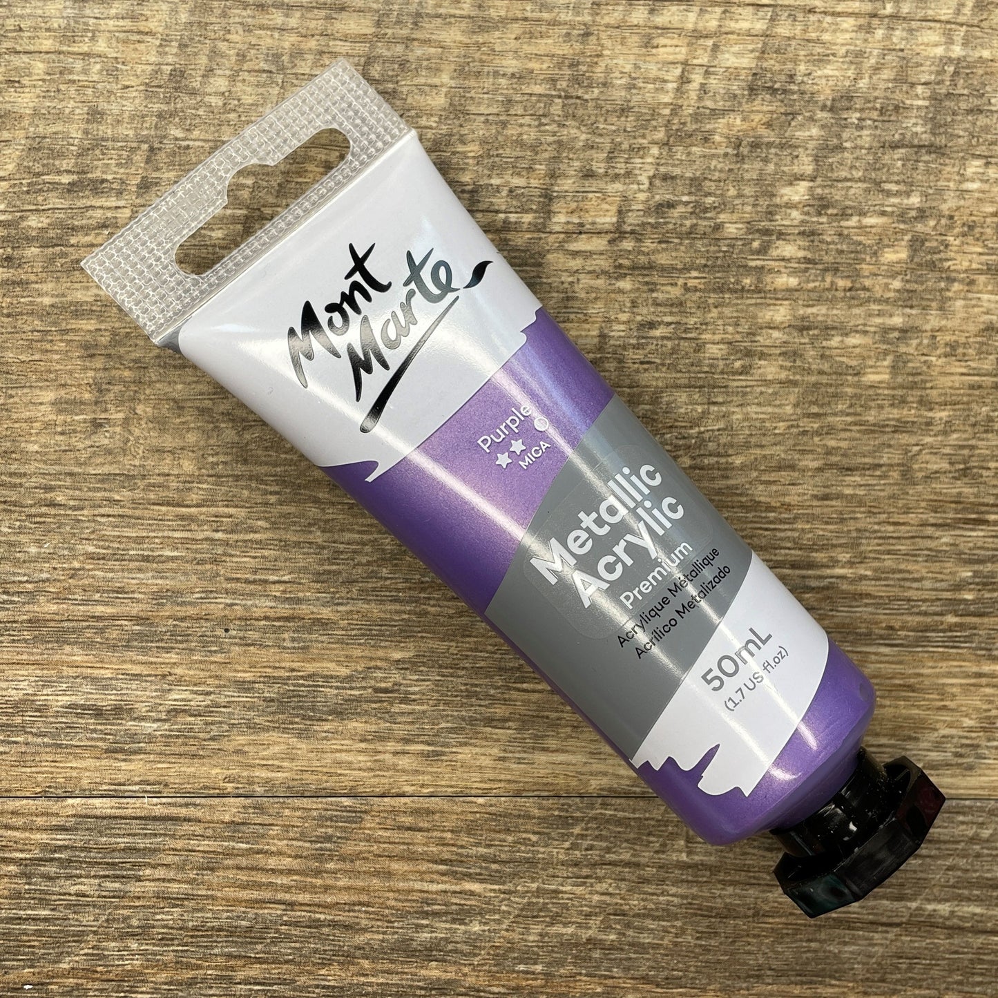 Mont Marte Metallic Acrylic Paint Premium 50ml (1.7 US fl.oz) Tube