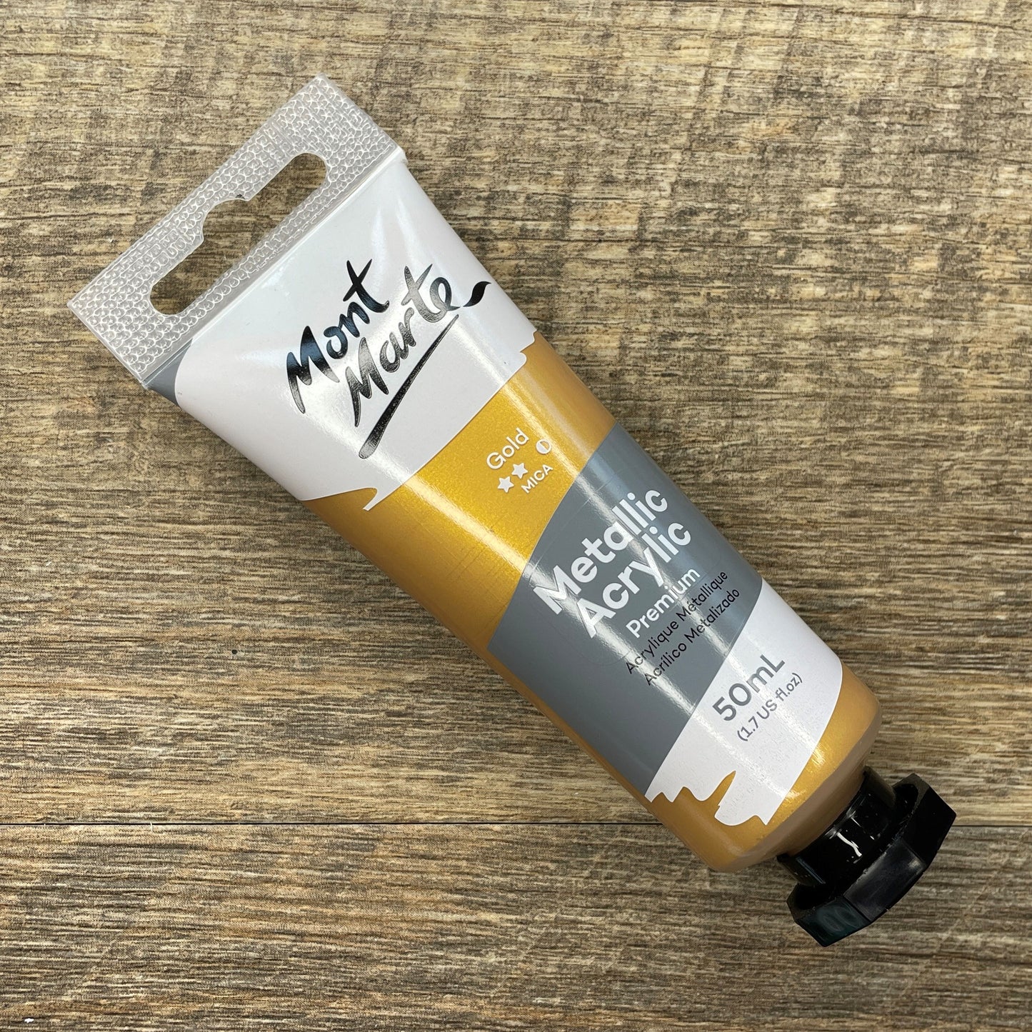 Mont Marte Metallic Acrylic Paint Premium 50ml (1.7 US fl.oz) Tube