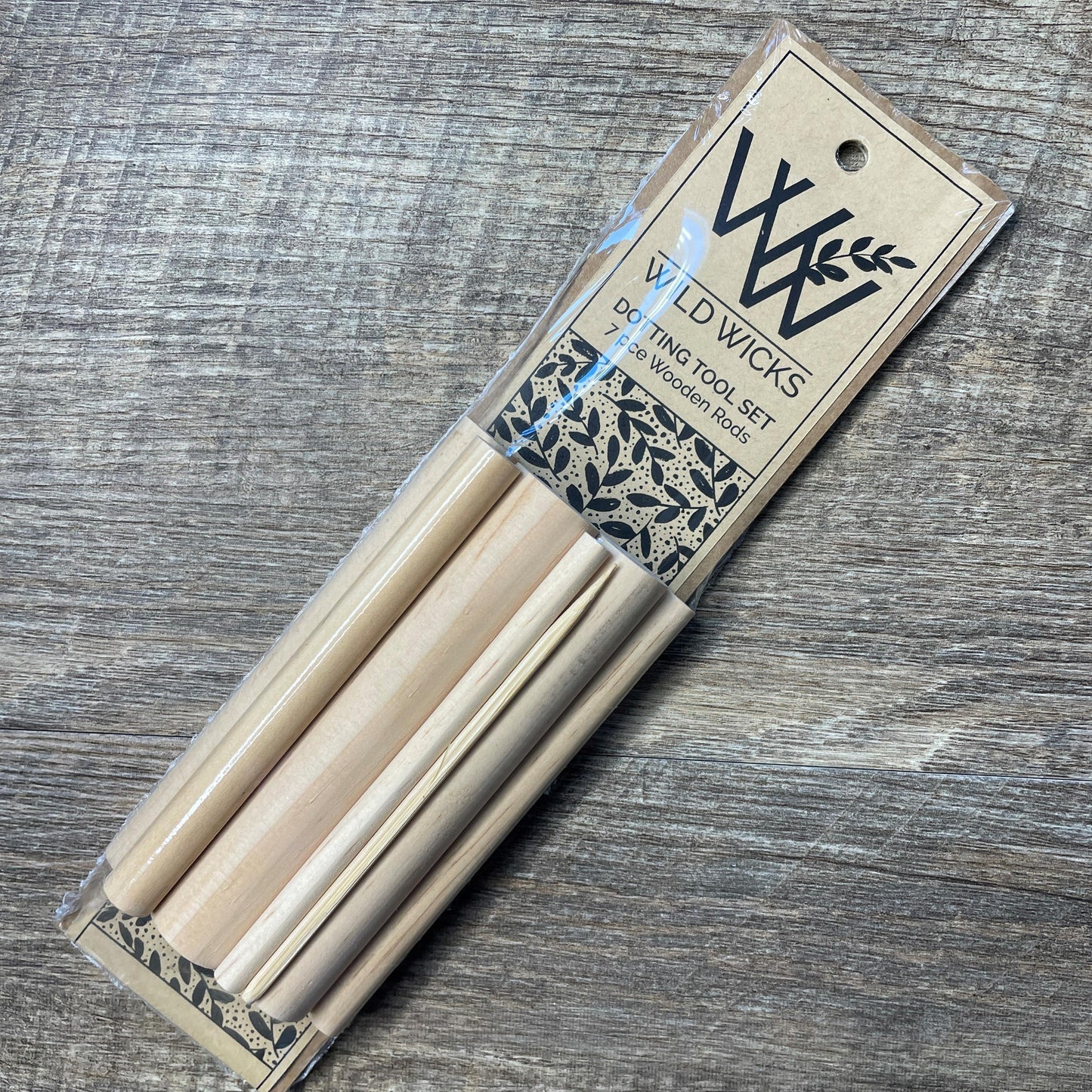 Tasmanian Oak Wooden Dotting Rods