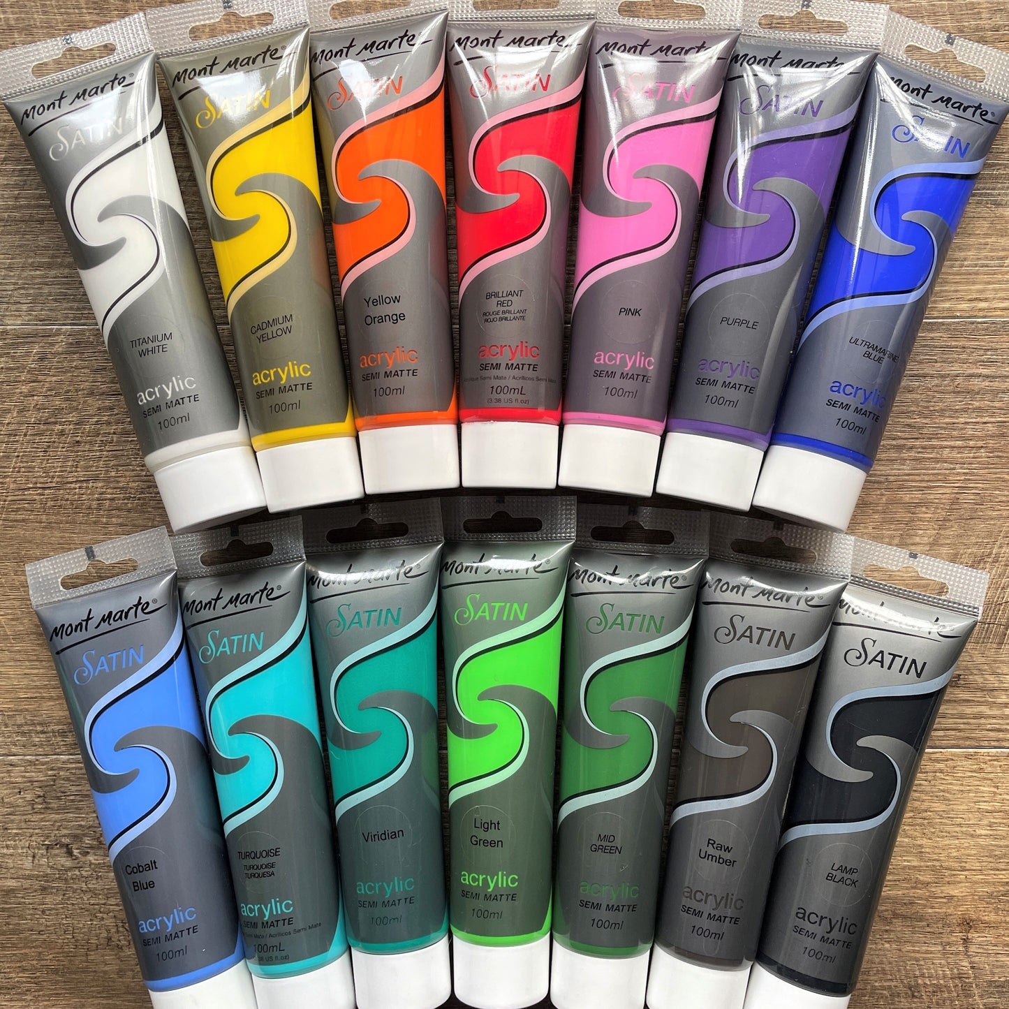 Mont Marte Semi Matt Acrylic Paint 100ml Tube