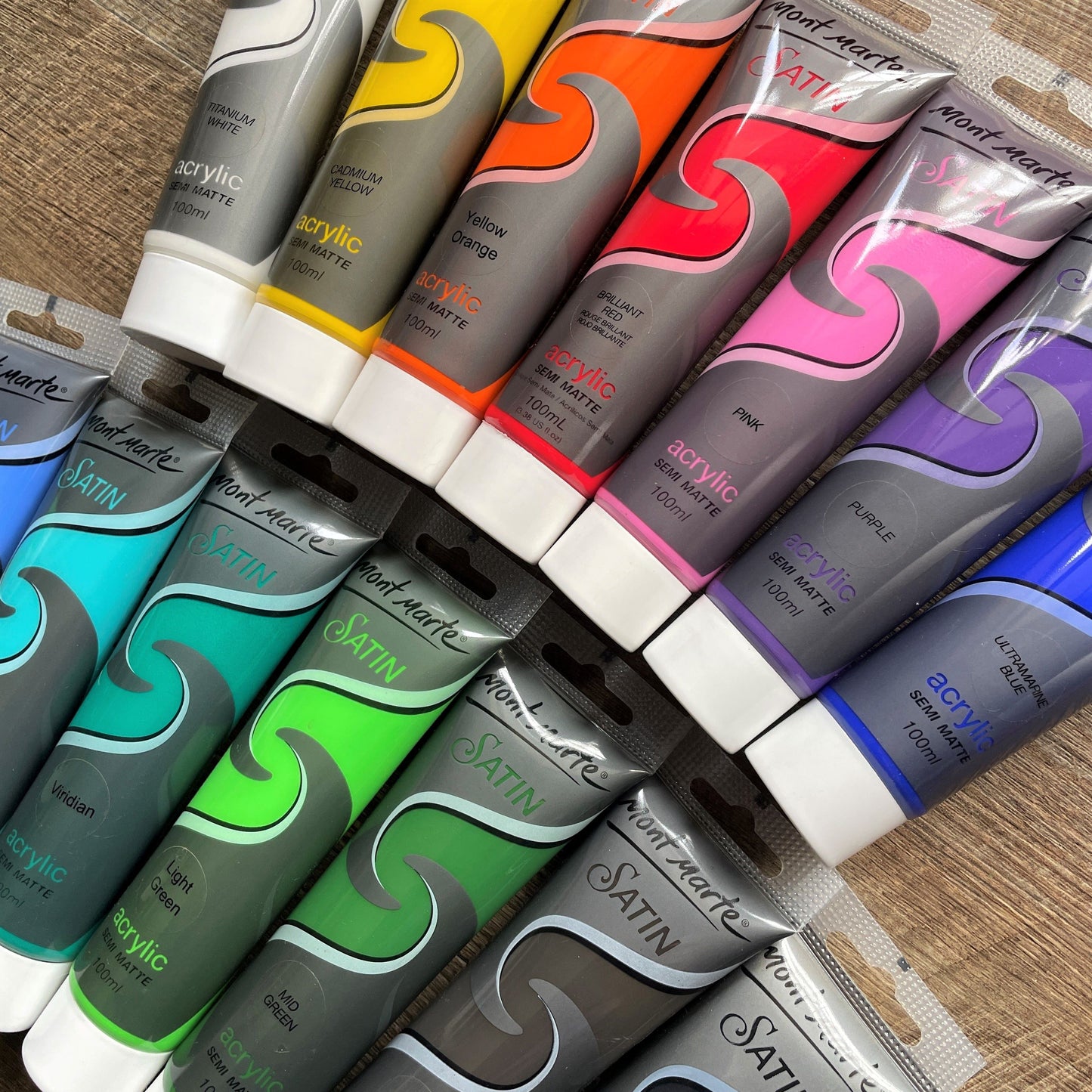 Mont Marte Semi Matt Acrylic Paint 100ml Tube