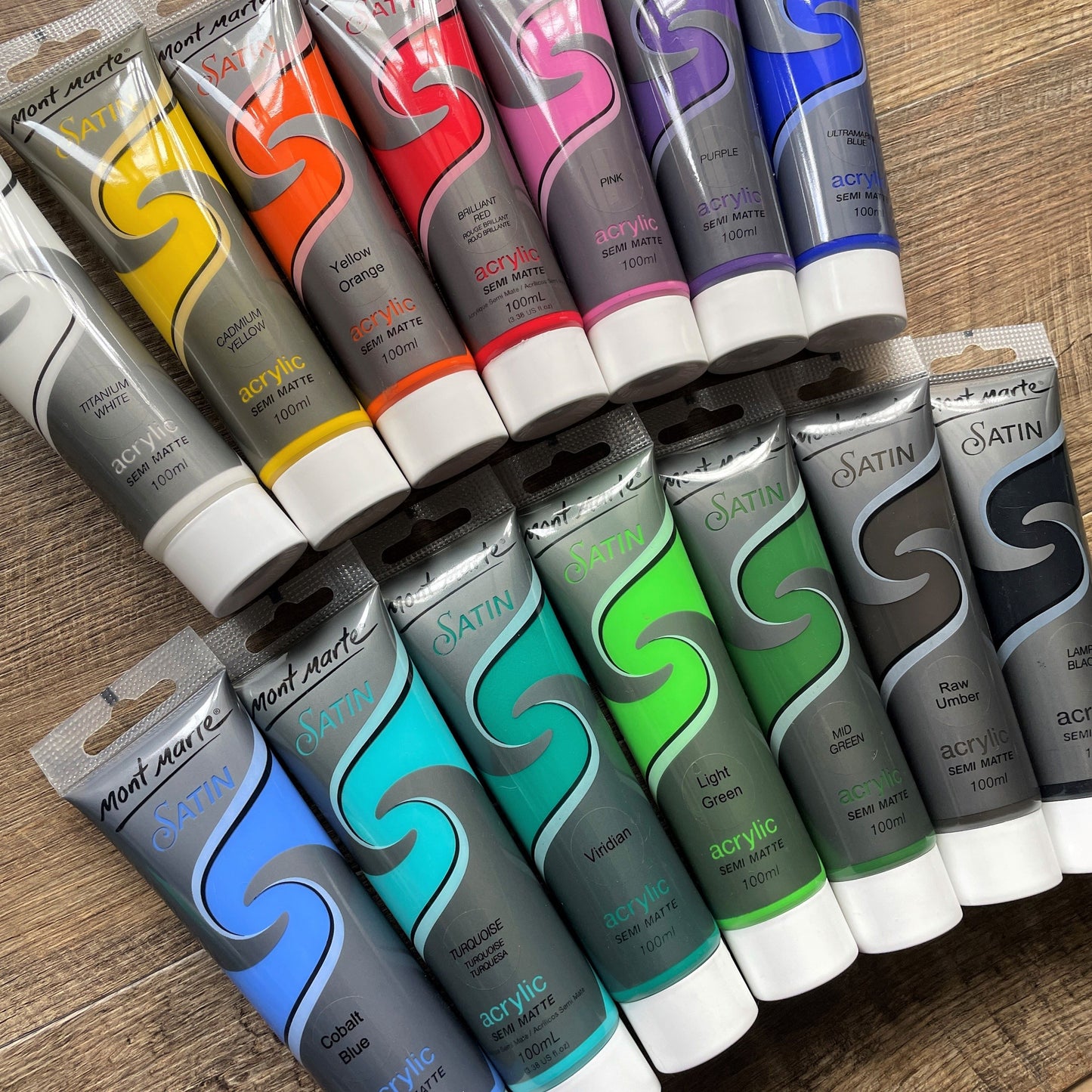 Mont Marte Semi Matt Acrylic Paint 100ml Tube