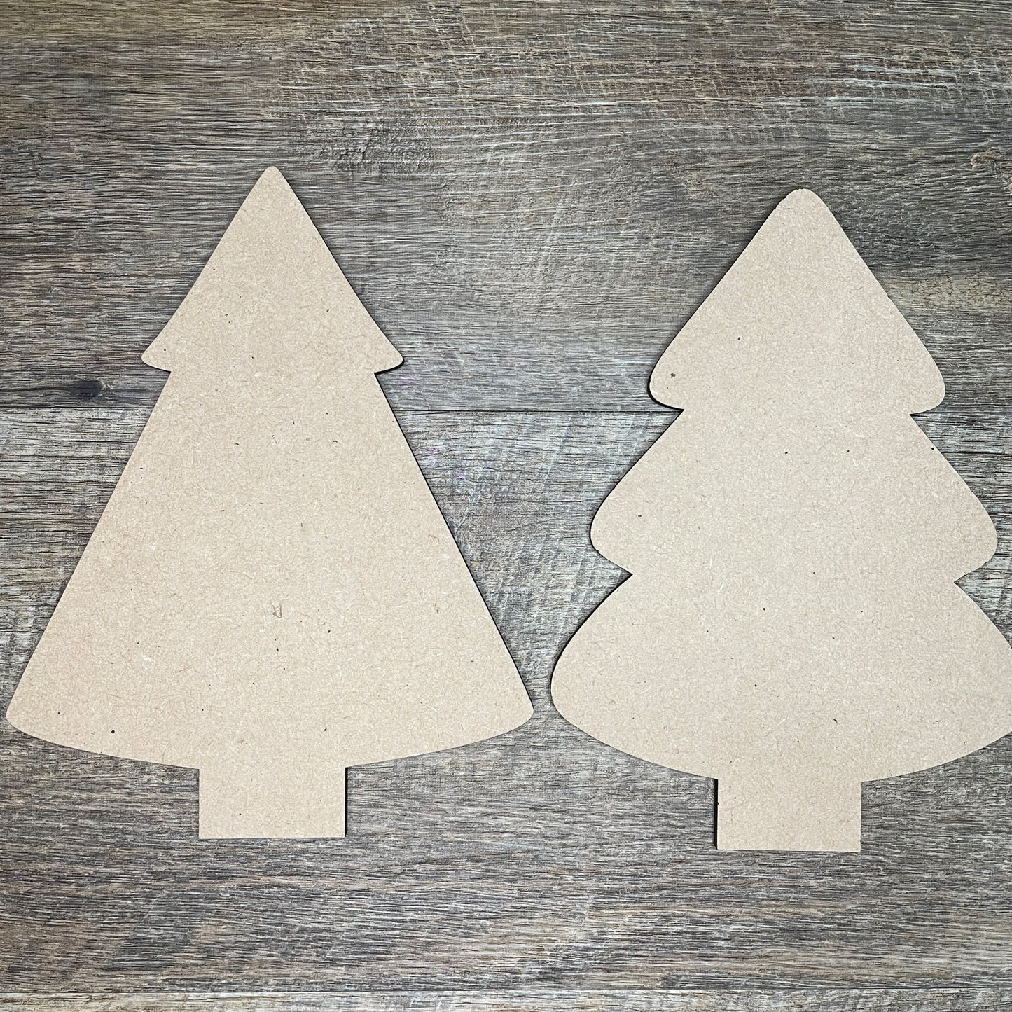 MDF Cutout Christmas Tree Set