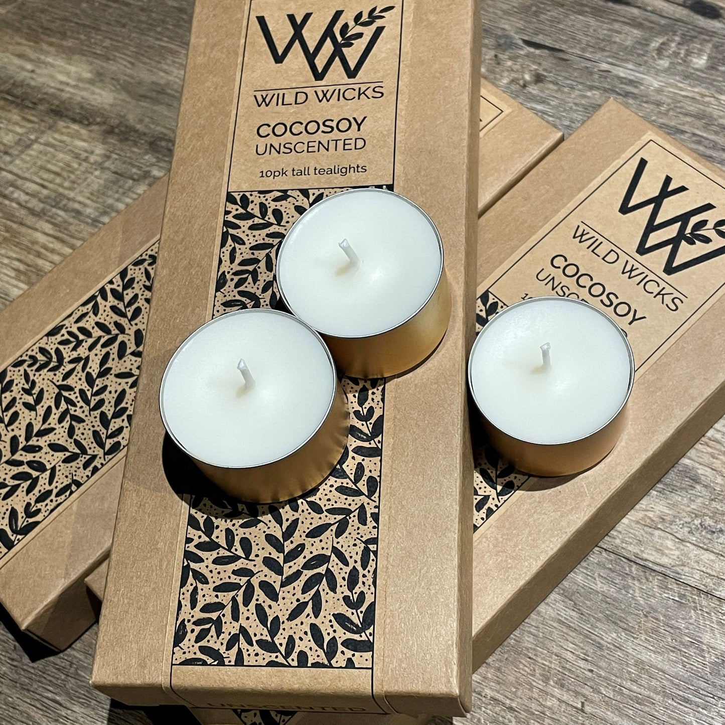 CocoSoy Tealights Tall Pk 10