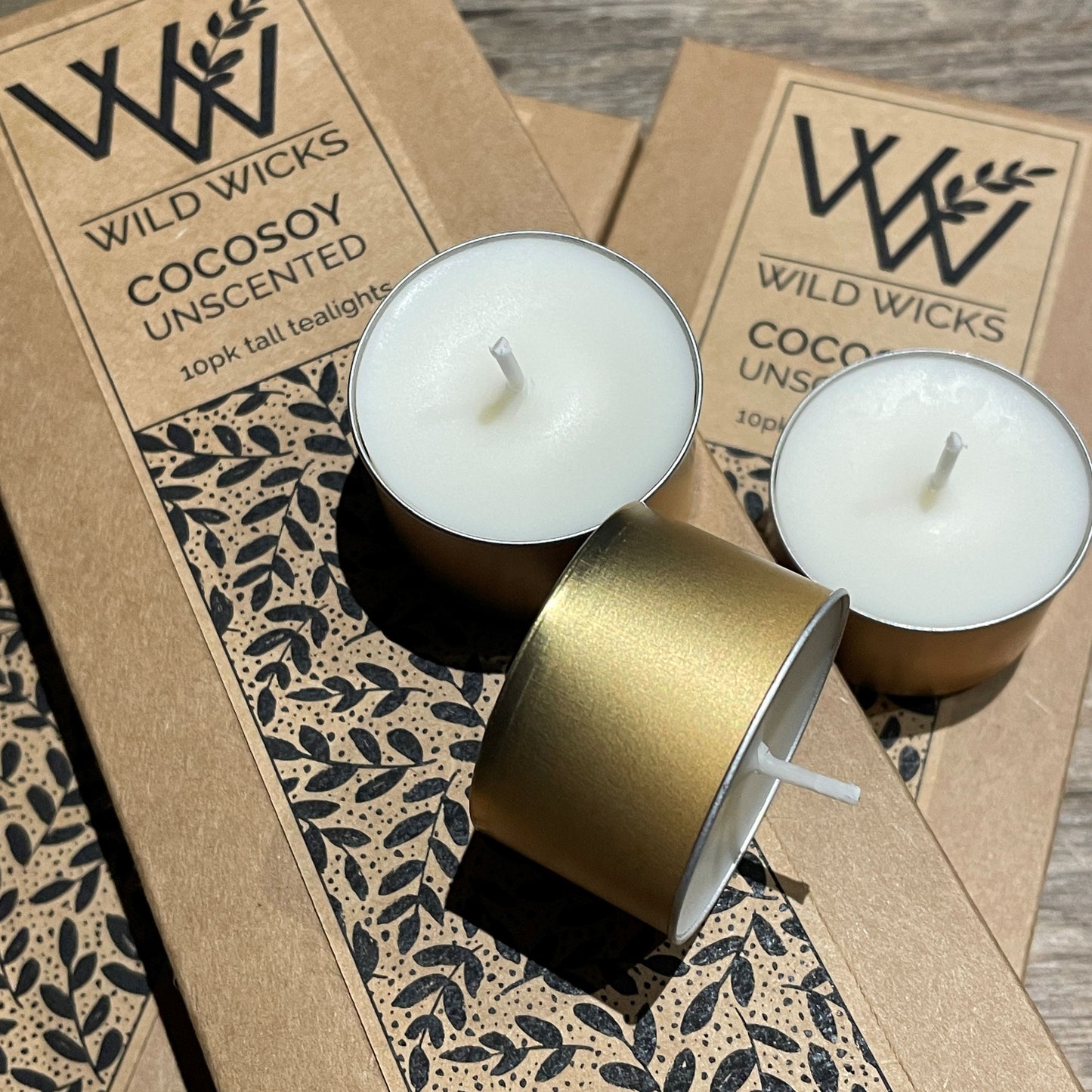 CocoSoy Tealights Tall Pk 10