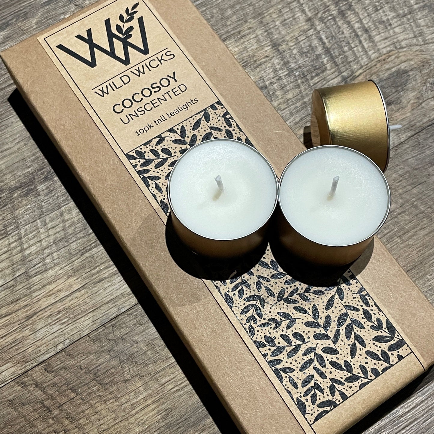 CocoSoy Tealights Tall Pk 10