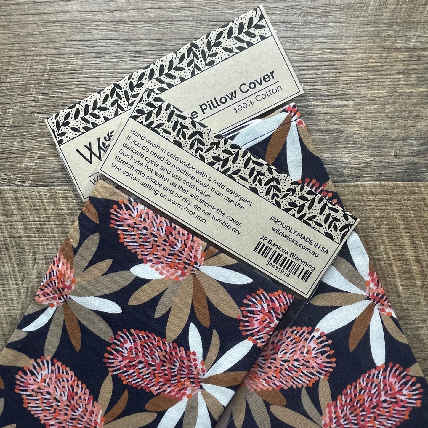 Eye Pillow Cotton Cover - JP Banksia Blooming