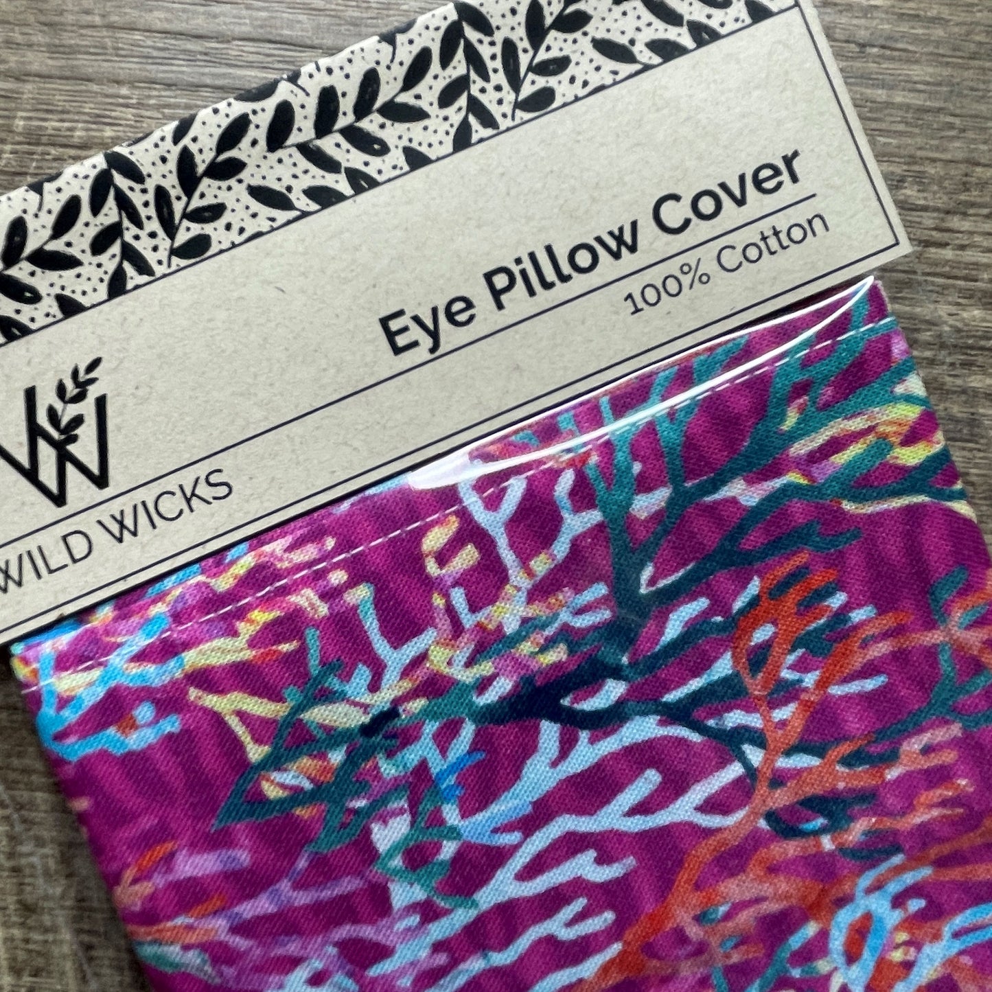 Eye Pillow Cotton Cover - Watercolour Coral Pink